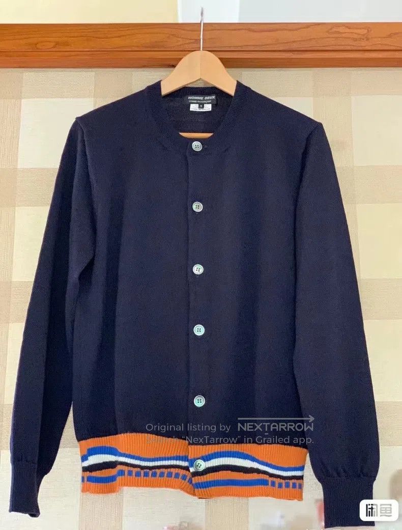 Comme des Garcons Comme des Garcons Wool Knit Cardigan Navy Blue Size M / US 6-8 / IT 42-44 - 1 Thumbnail