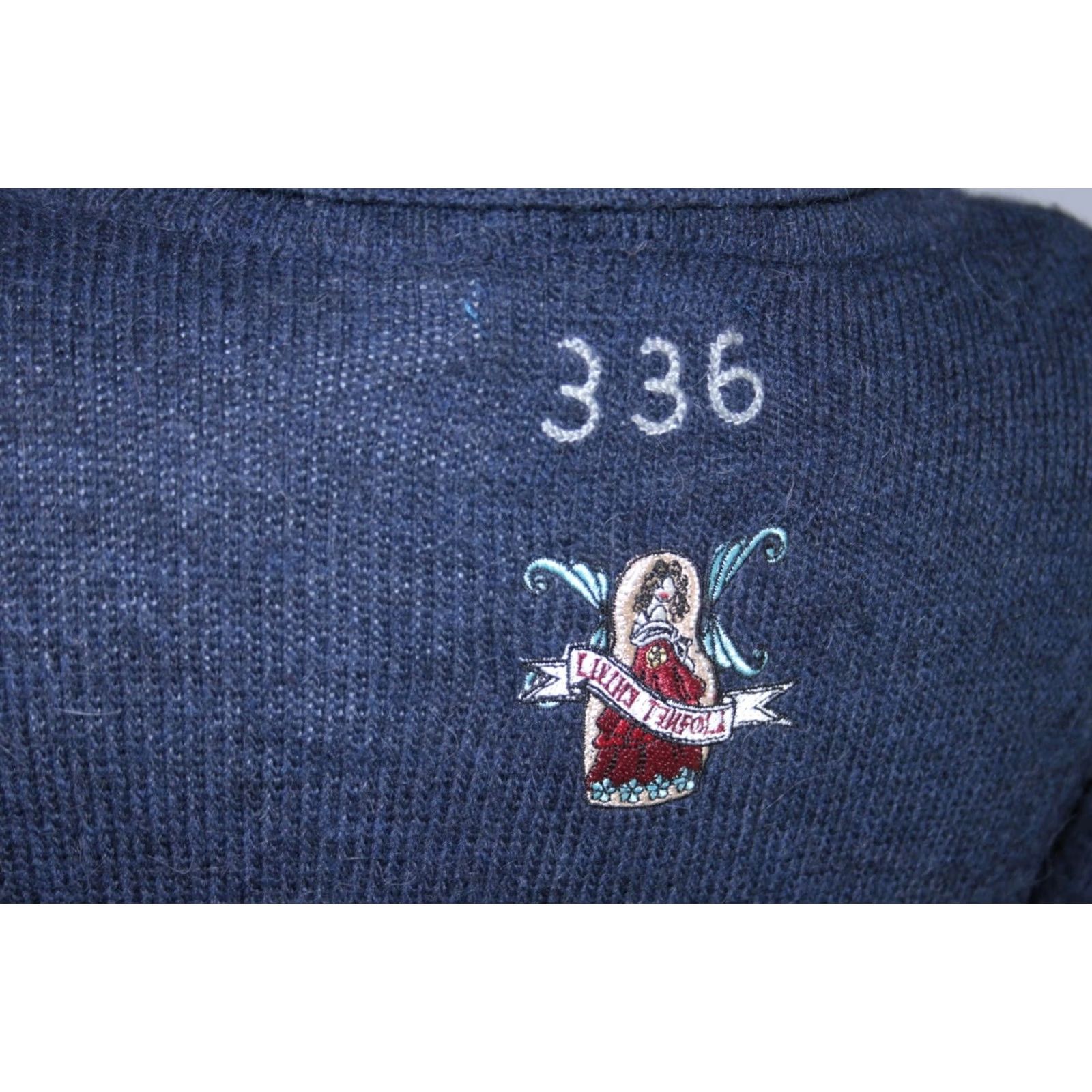 Vintage Odd Molly 336 womens navy alpaca wool cardigan wrap robe Size 2 M Blue Cardigan Womens 2 M Size XS / US 0-2 / IT 36-38 - 6 Thumbnail