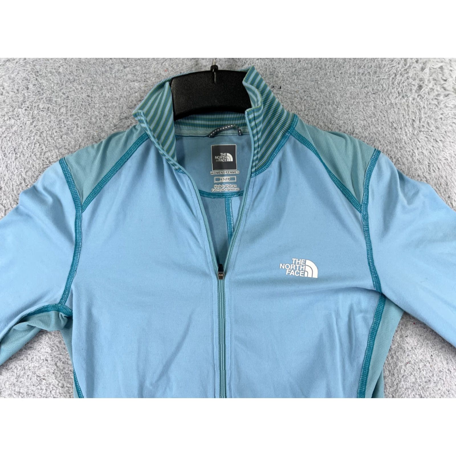 The North Face The North Face Jacket Women XS Blue Full Zip Hooded Lightweight Pockets Nylon Blend Modern Basic Outdoor Casual Size XS / US 0-2 / IT 36-38 - 7 Thumbnail
