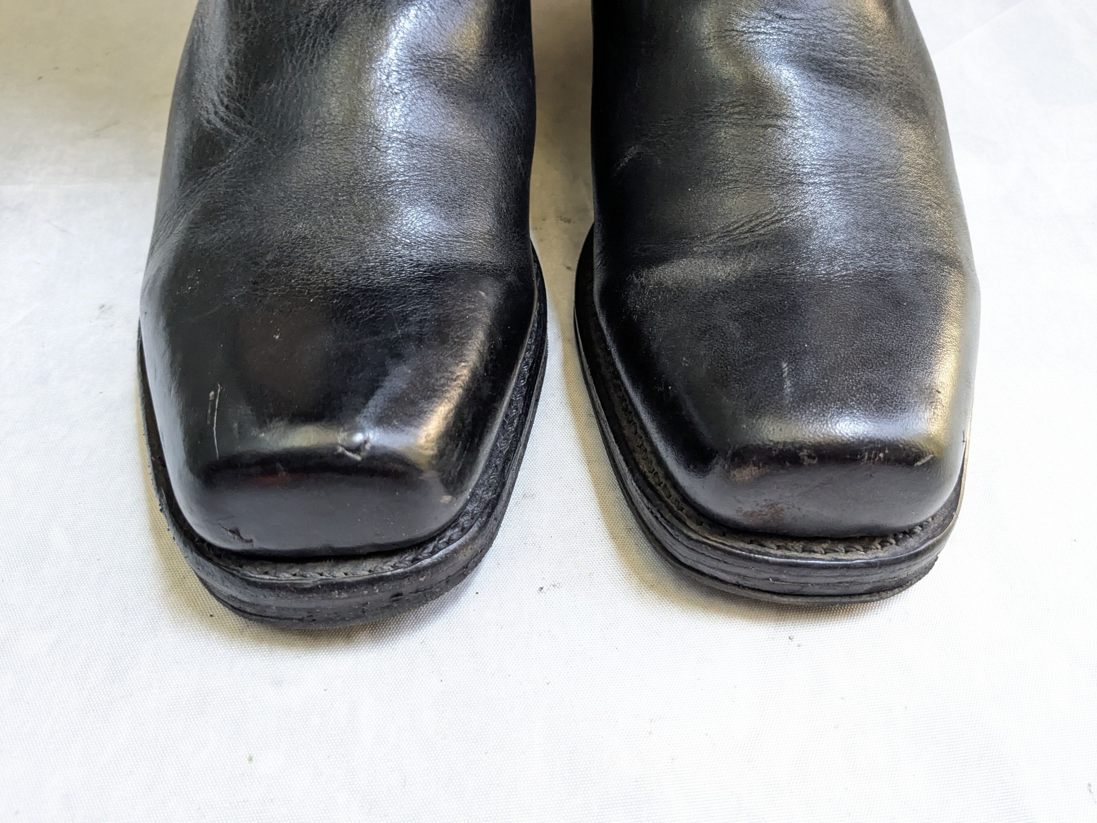 Frye Frye Harness Black Leather 10.5 M Leather Belted Size US 10.5 / EU 43-44 - 4 Thumbnail