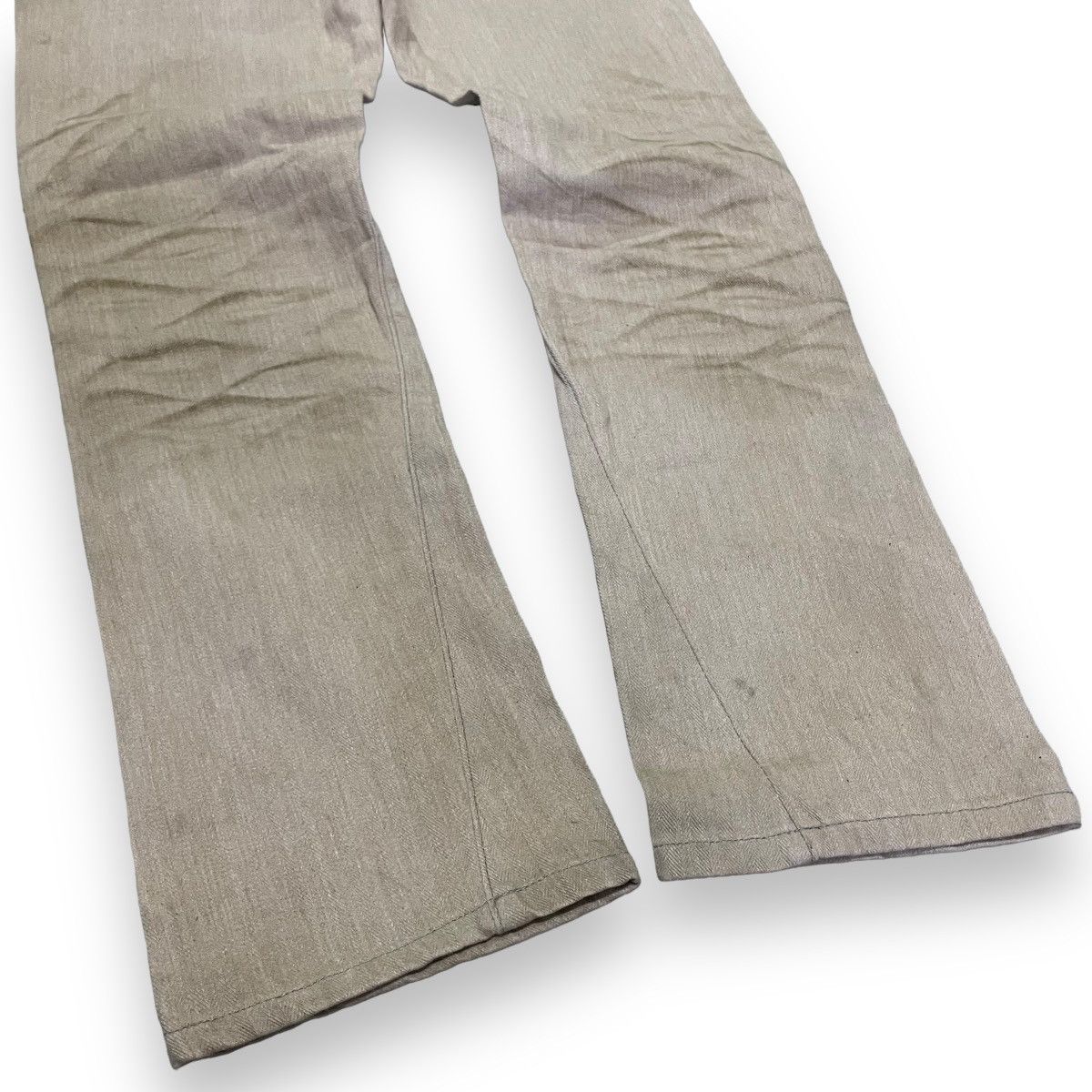 If Six Was Nine 🇯🇵 VINTAGE AERO BY TORNADO MART SPIRAL CUT FLARE JEANS Size US 31 - 12 Thumbnail