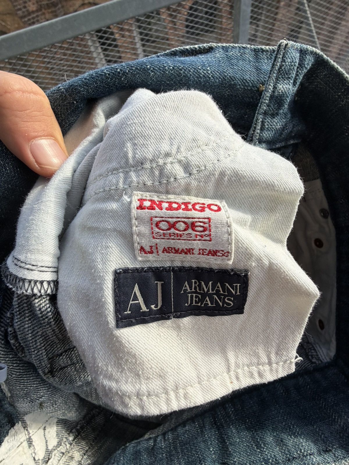 Armani Vintage 00s Armani Jeans Rare Printed Jeans Size US 34 / EU 50 - 10 Thumbnail