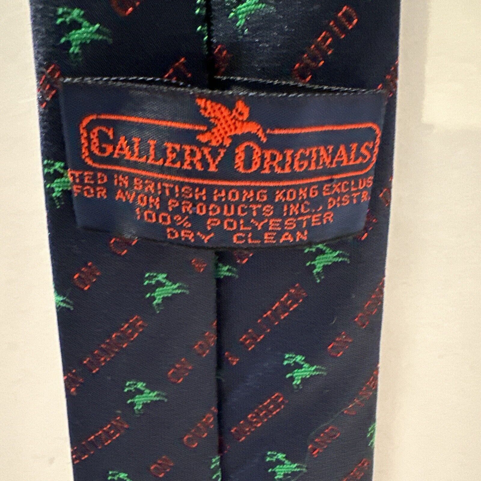 Vintage Vtg Reindeer Names Christmas Tie by Gallery Originals Size ONE SIZE - 3 Thumbnail