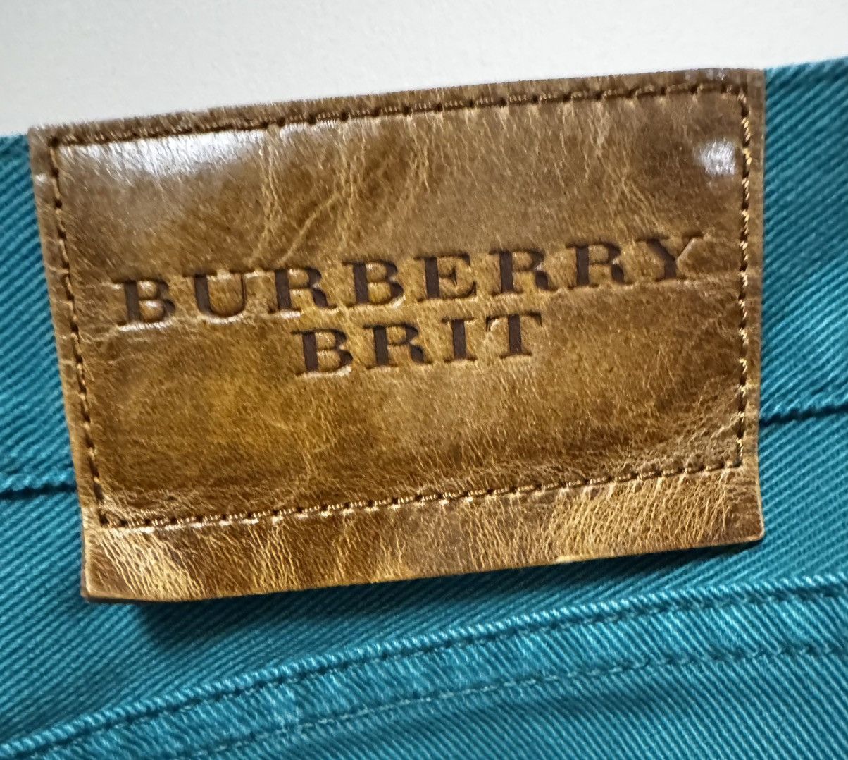 Burberry Burberry Brit Slim Fit Jeans - Teal / Emerald Green Size US 32 / EU 48 - 4 Thumbnail