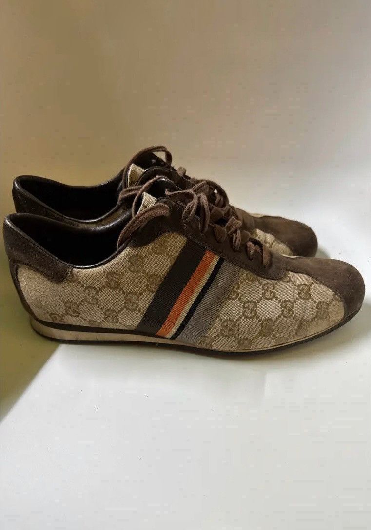 Gucci GUCCI Tom Ford FW 2004 GG Monogram Low Sneakers Demna Canvas Size US 11.5 / EU 44-45 - 4 Thumbnail