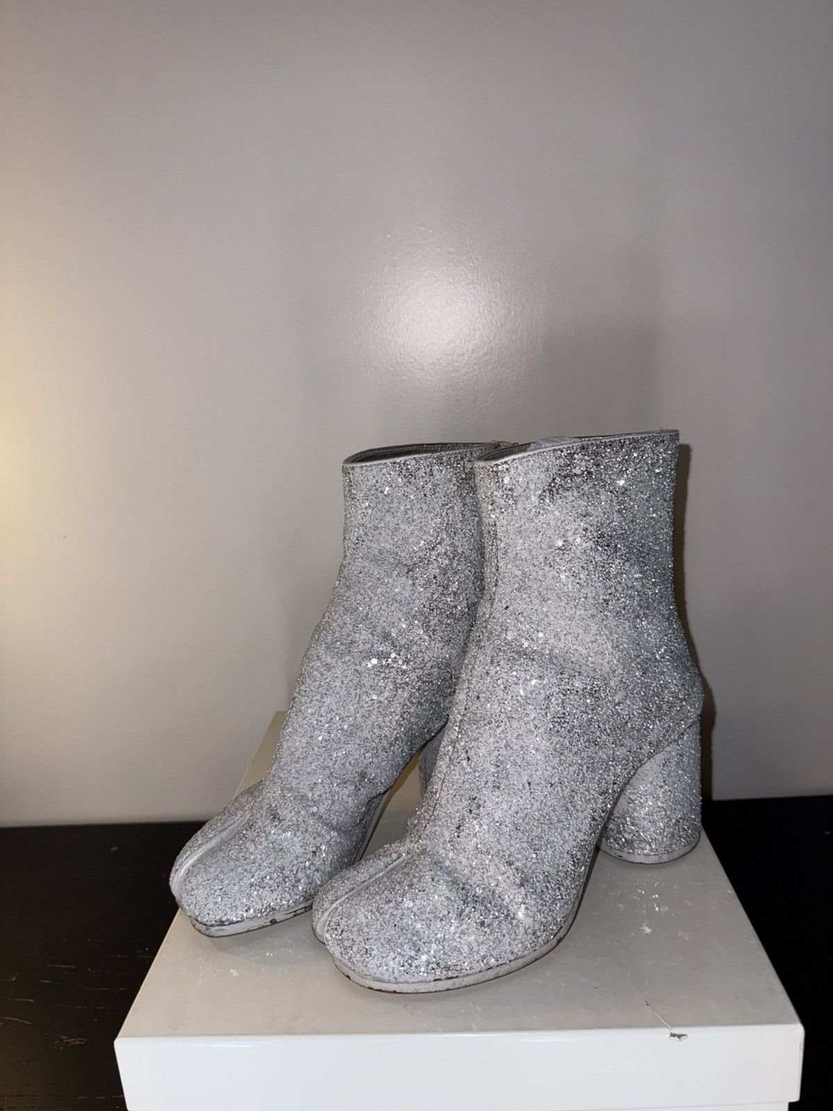 Maison Margiela Maison Margiela Tabi Glitter Sock Boots Size US 6 / IT 36 - 6 Thumbnail