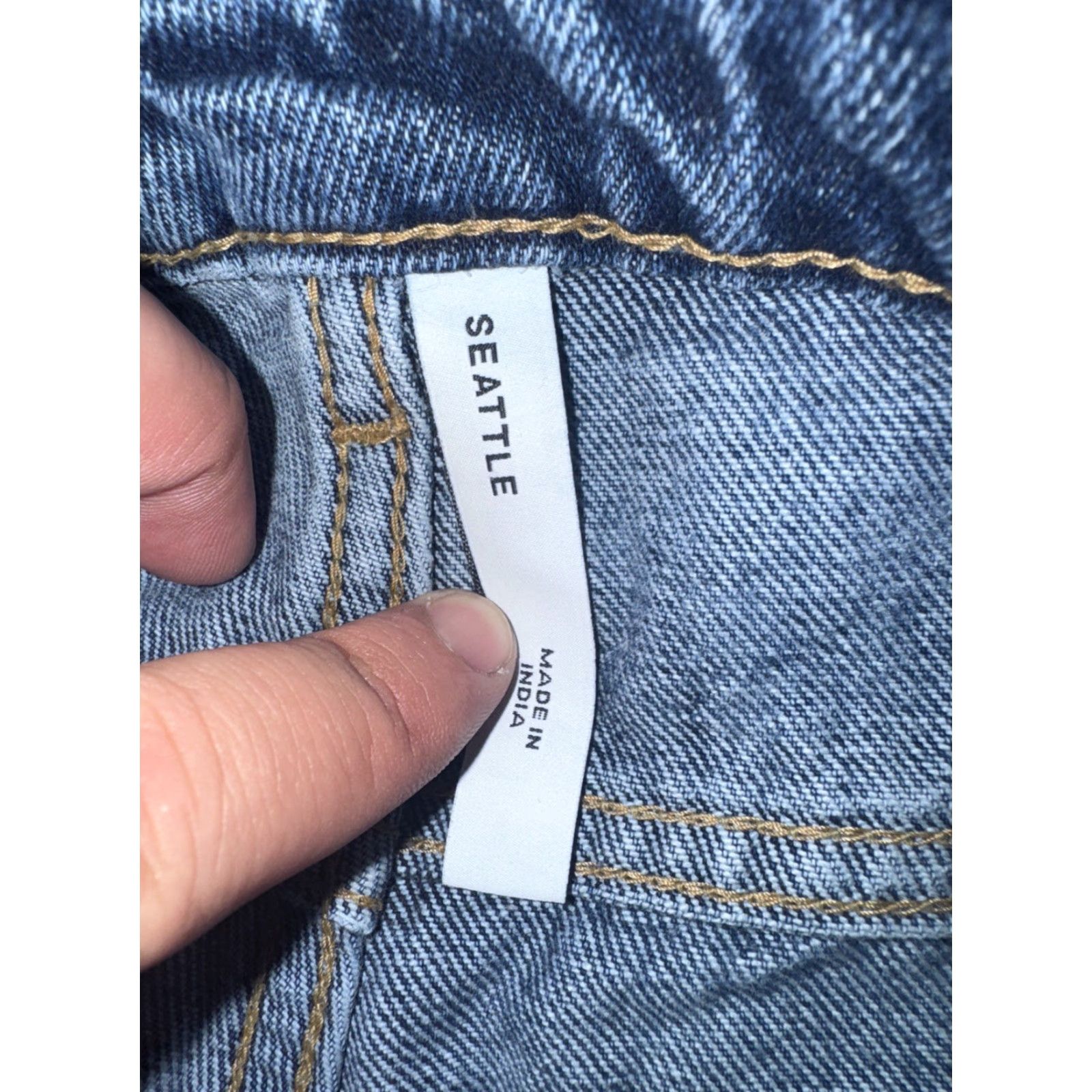 Weekday VINTAGE Weekday Seattle Women’s High Tapered Slim Jeans Blue Size 28x30 Size 28" / US 6 / IT 42 - 5 Thumbnail