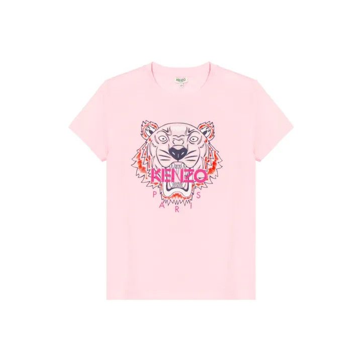 Kenzo KENZO Pink Tiger Print Short Sleeve T-Shirt 0079 Size M / US 6-8 / IT 42-44 - 1 Thumbnail