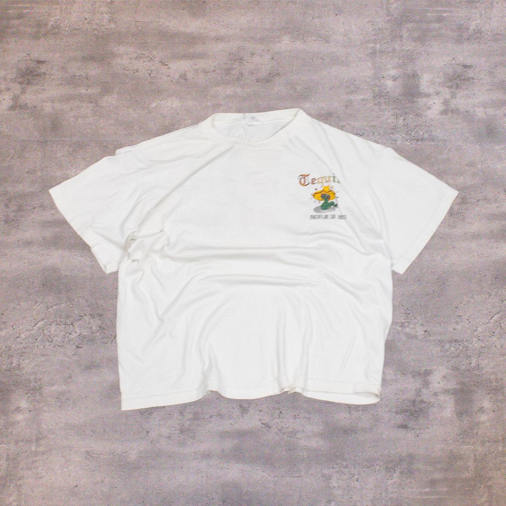 Japanese Brand Y2K 2000's 00's One Tequila Comedy Humor White T-Shirt Size US L / EU 52-54 / 3 - 3 Thumbnail