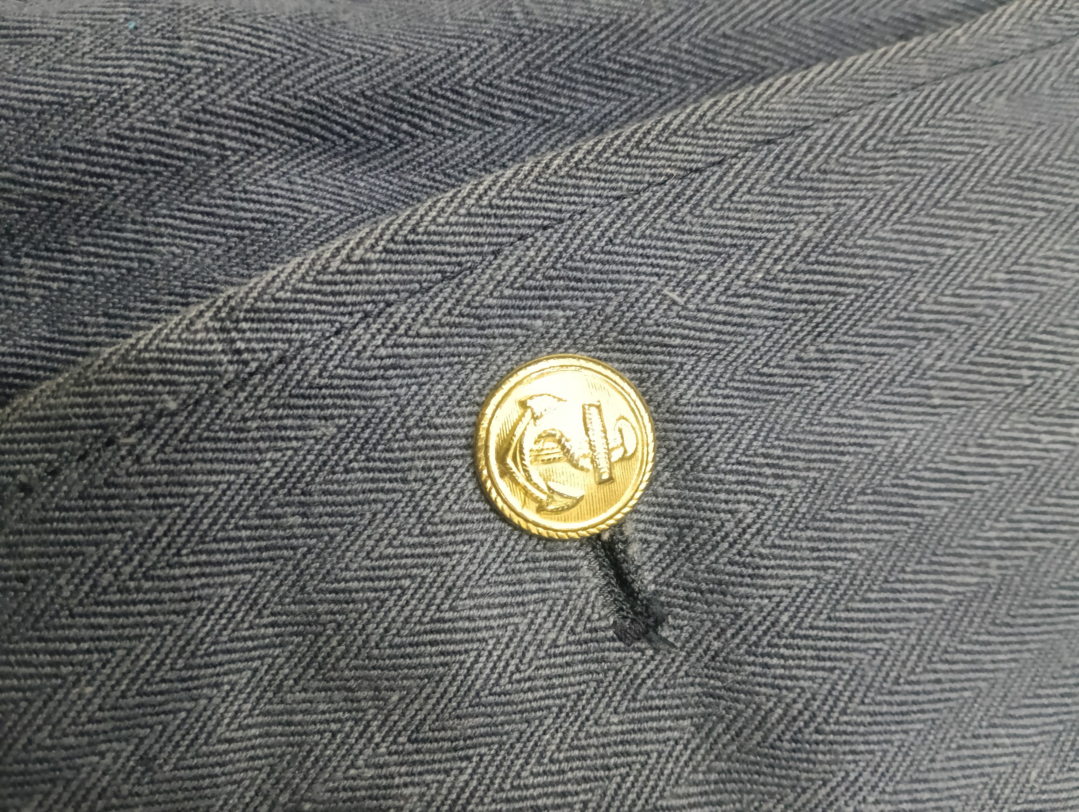 Other Vintage 50s/60s East Germany Navy Hbt Jacket Size US L / EU 52-54 / 3 - 8 Thumbnail
