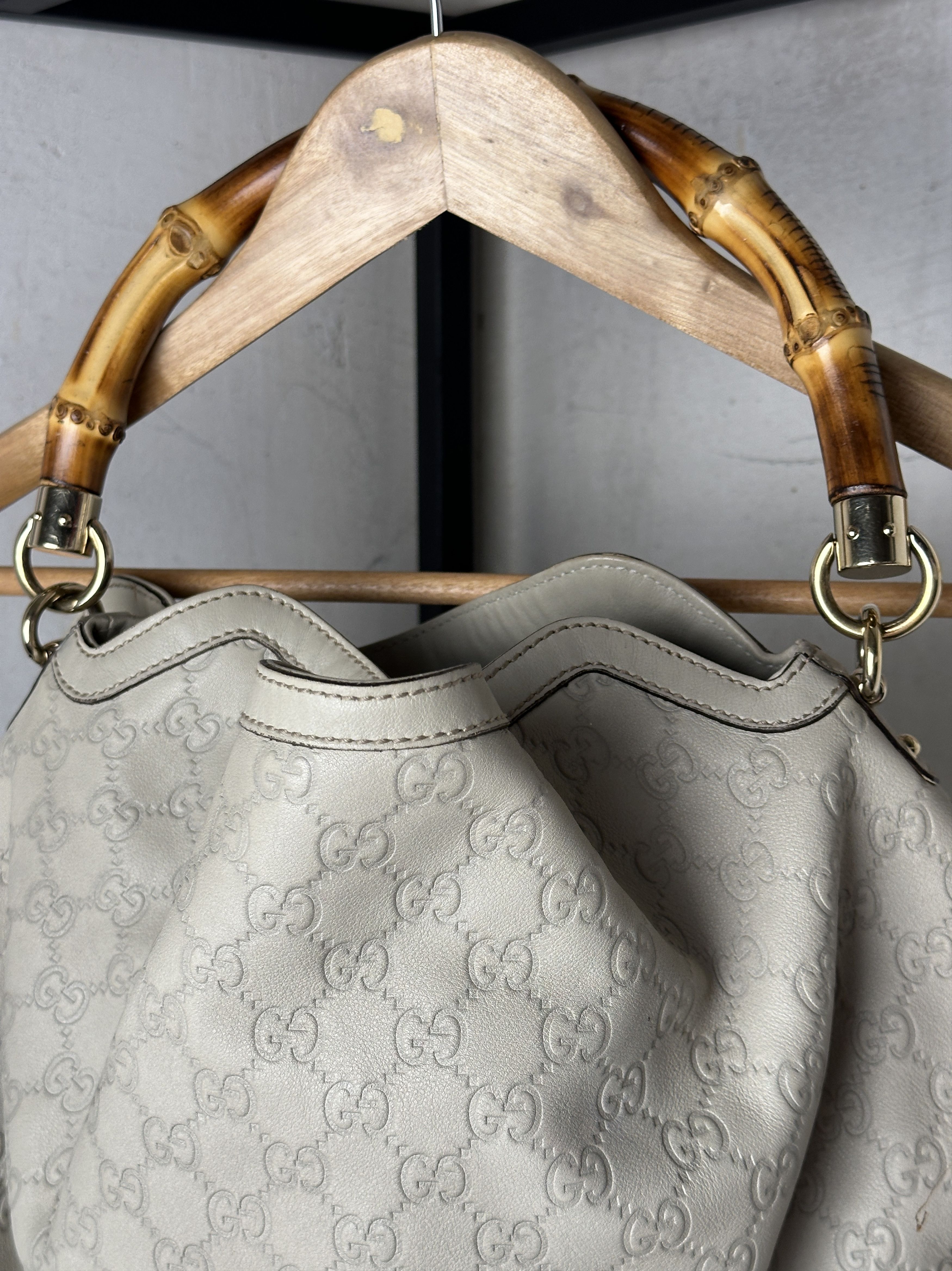 Gucci Gucci Pre-Owned bamboo-handle GG Handbag Size ONE SIZE - 4 Thumbnail