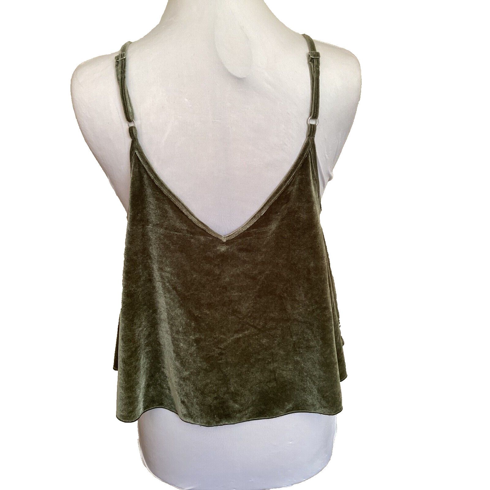 Victoria's Secret VICTORIA'S SECRET PINK VELVET CROP TOP GREEN - SZ M Size M / US 6-8 / IT 42-44 - 3 Thumbnail