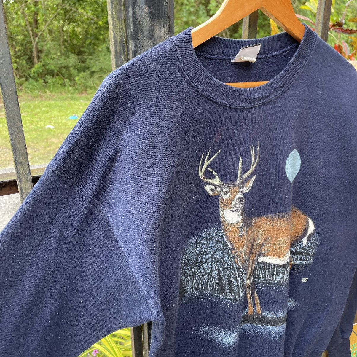Habitat × Lee × Vintage 🔥Vintage 90s Lee Habitat Retro Big Deer Swatshirts Size US M / EU 48-50 / 2 - 7 Thumbnail