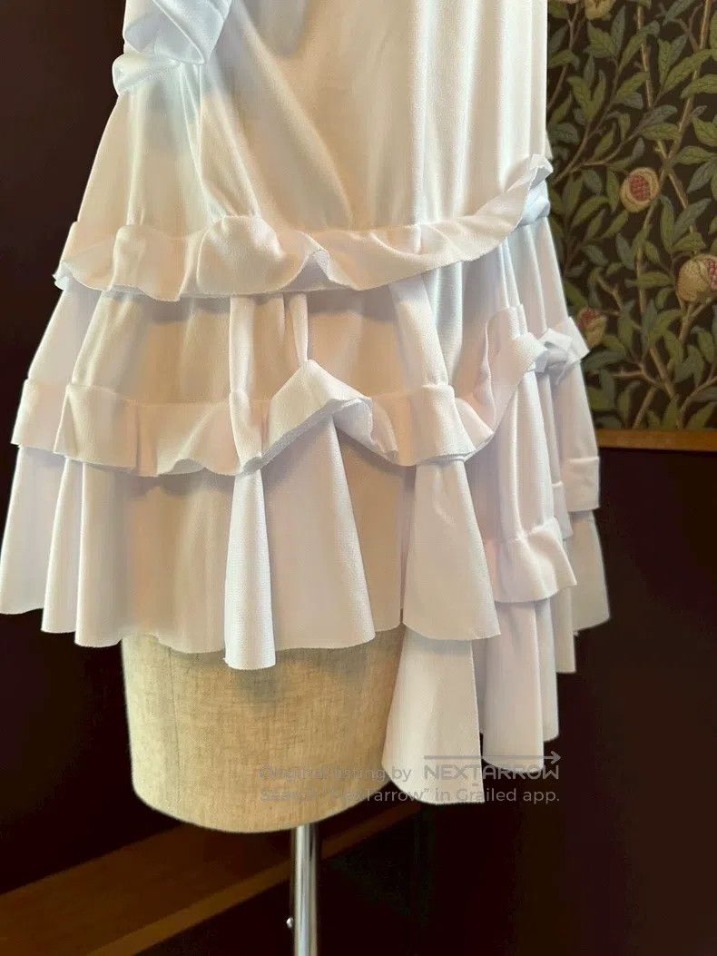 Comme des Garcons Comme Des Garcons White layer ruffled T-shirt dress M size Size M / US 6-8 / IT 42-44 - 3 Thumbnail