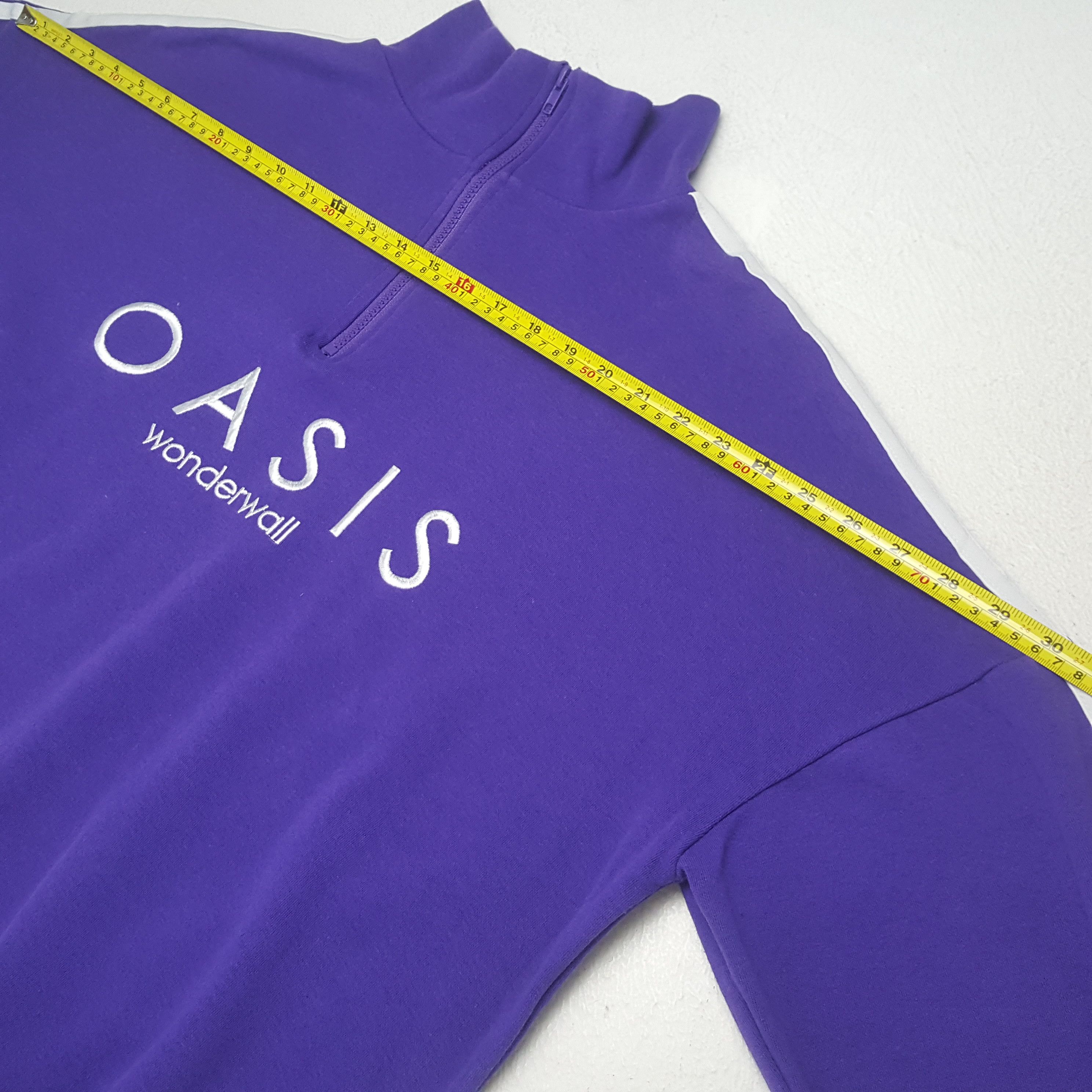 Vintage Oasis Wonderwall Half Zipper Sweatshirt RR28 Size US XL / EU 56 / 4 - 4 Thumbnail