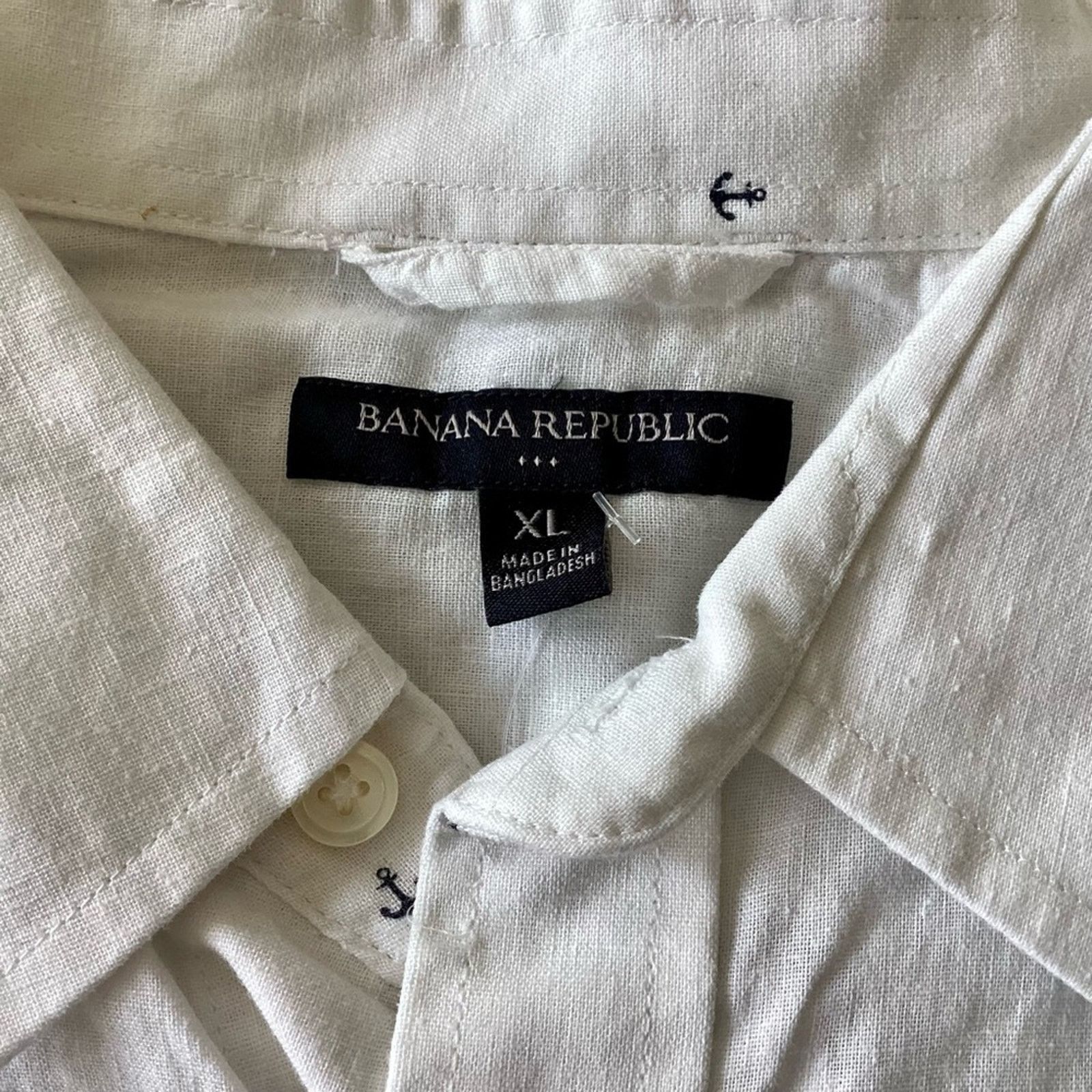 Banana Republic Banana Republic Linen/Cotton Blend Button Down Size US XL / EU 56 / 4 - 3 Thumbnail