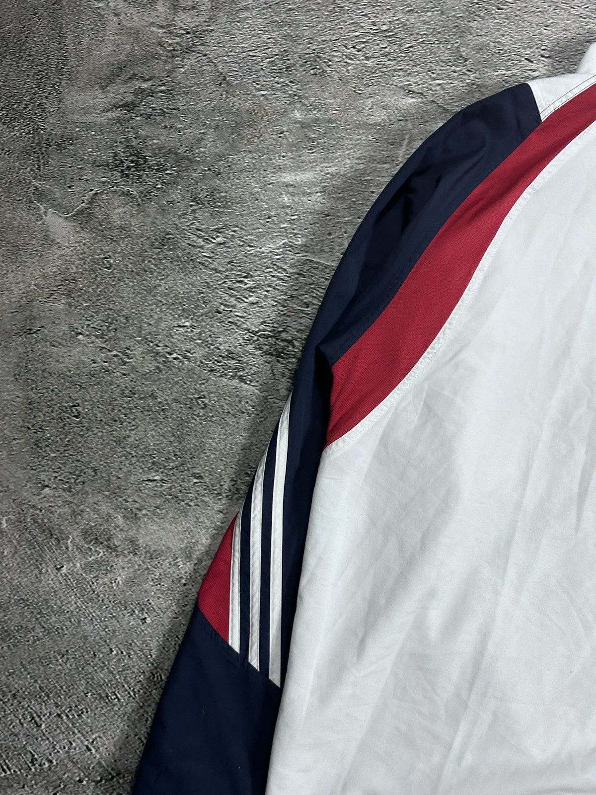 Adidas × Vintage Adidas Bayern track jacket vintage white Y2K nylon zip Size US XL / EU 56 / 4 - 10 Thumbnail