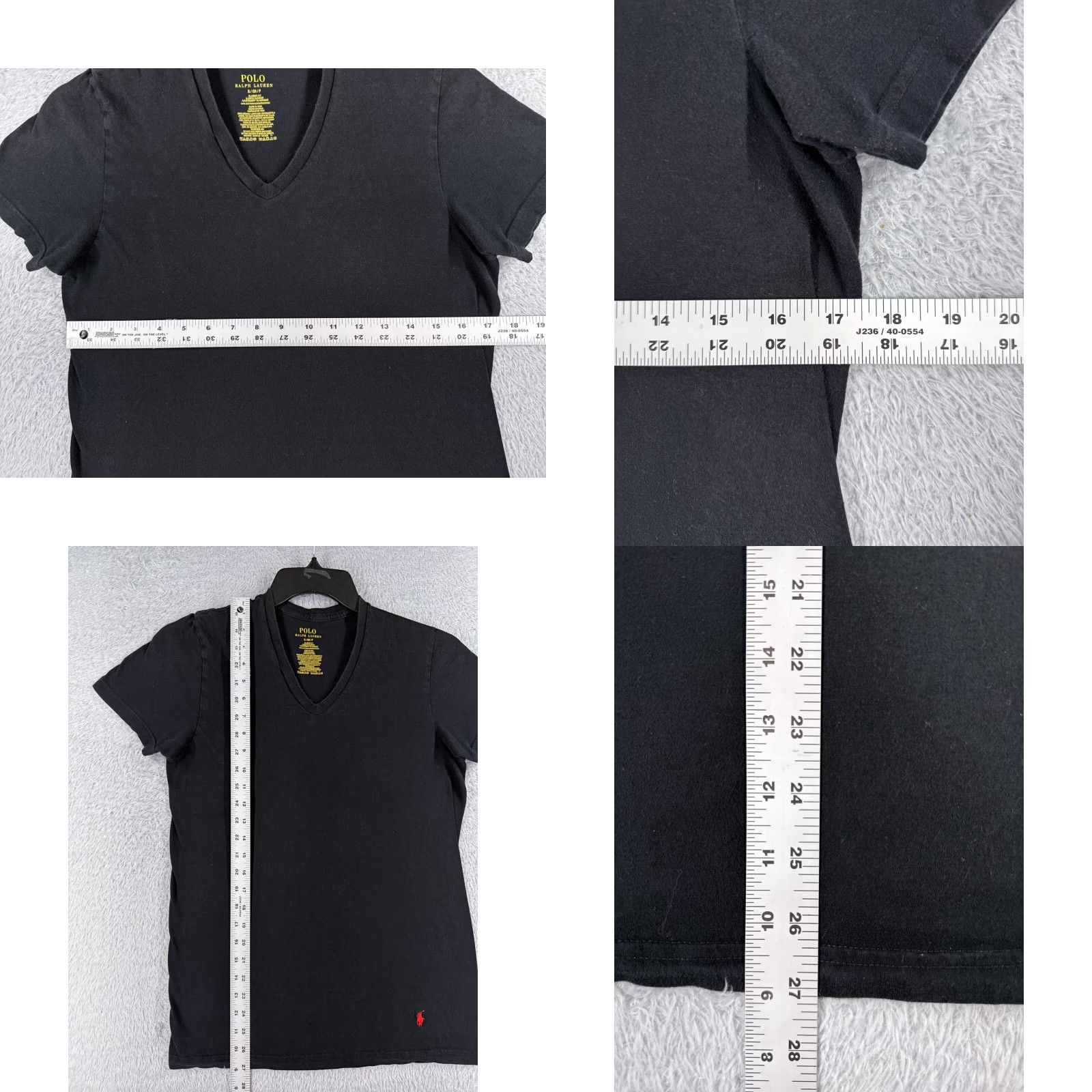 Ralph Lauren Ralph Lauren Polo Shirt Adult Small Black Short Sleeve V-Neck Cotton Classic Fit Mens Size US S / EU 44-46 / 1 - 8 Thumbnail