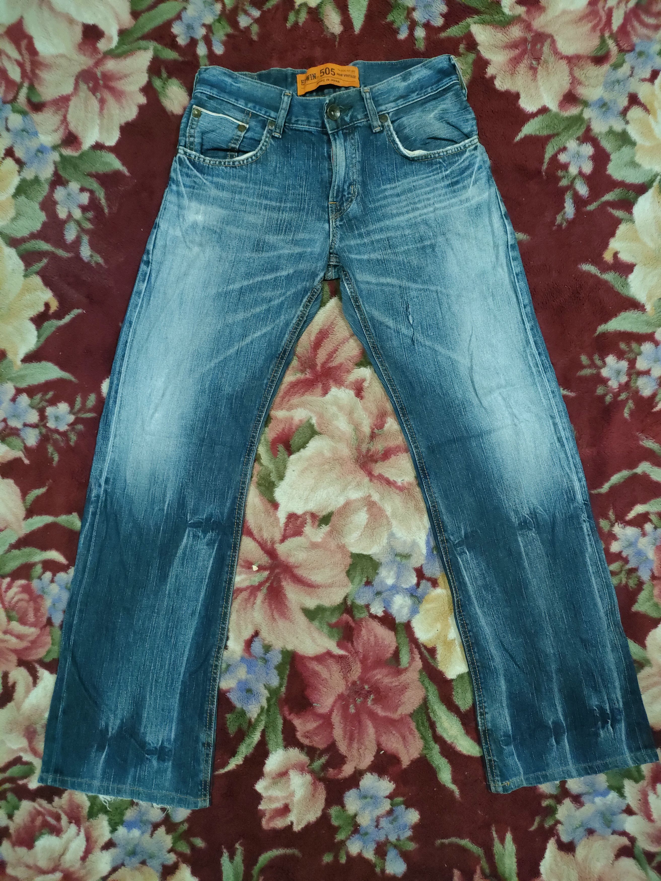Edwin × Japanese Brand Edwin 505 Vintage Selvedge Jeans Size US 29 - 1 Thumbnail