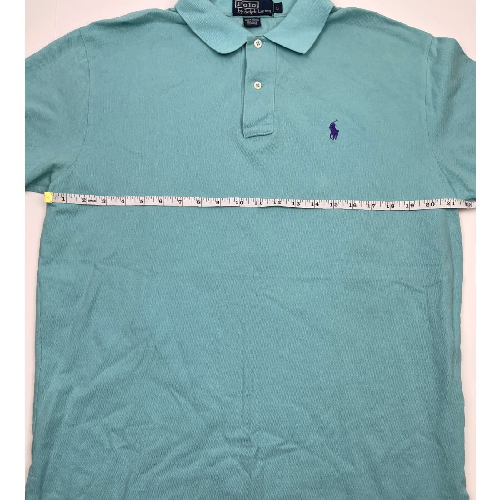 Polo Ralph Lauren VINTAGE Polo Ralph Lauren Golf Shirt Large Blue Short Sleeve Preppy Classic Mens Size US L / EU 52-54 / 3 - 4 Thumbnail
