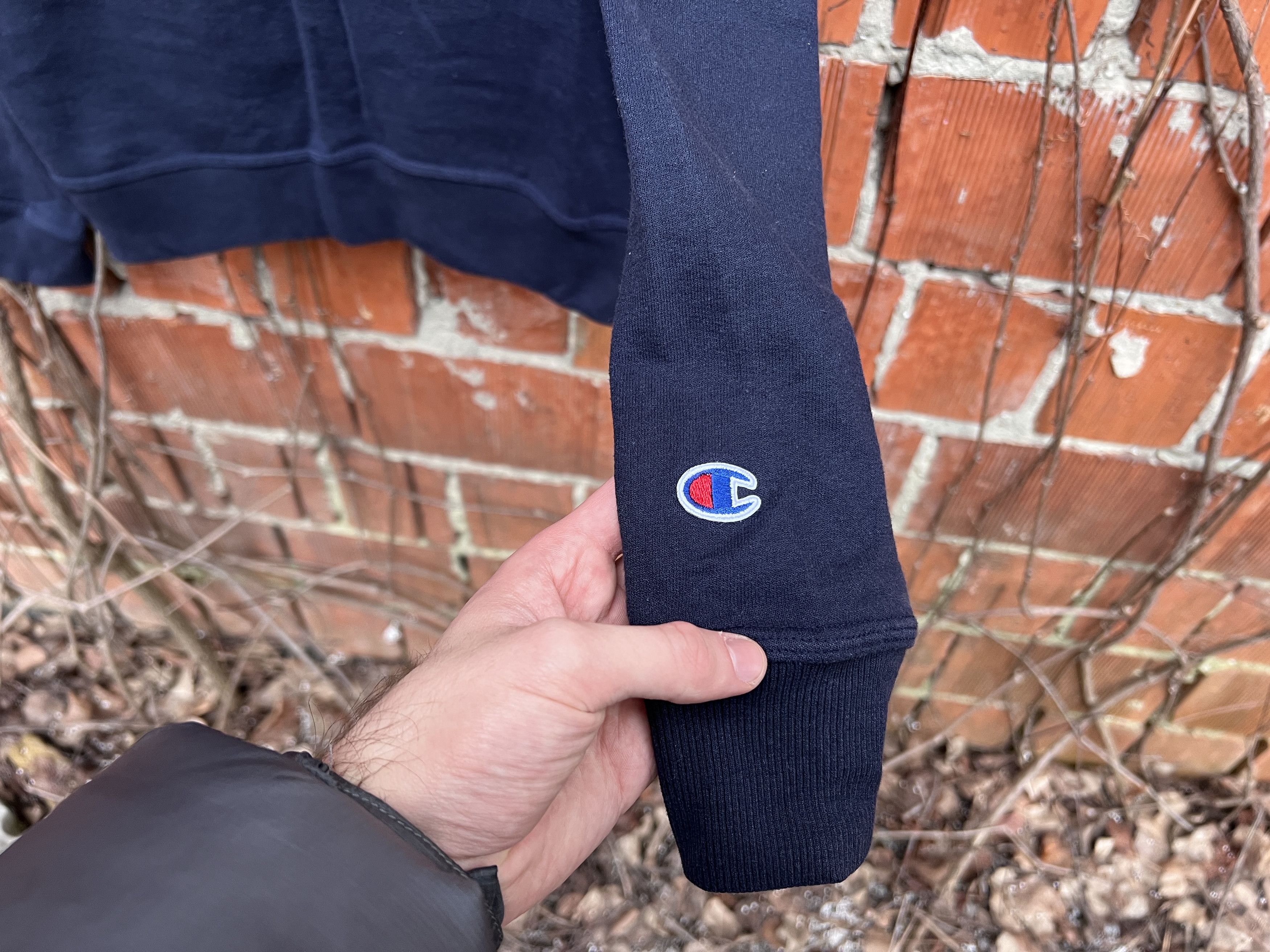 Champion 💲RARE💲 Champion Vintage Dark Blue Sweatshirt S Small Size Size US S / EU 44-46 / 1 - 3 Thumbnail