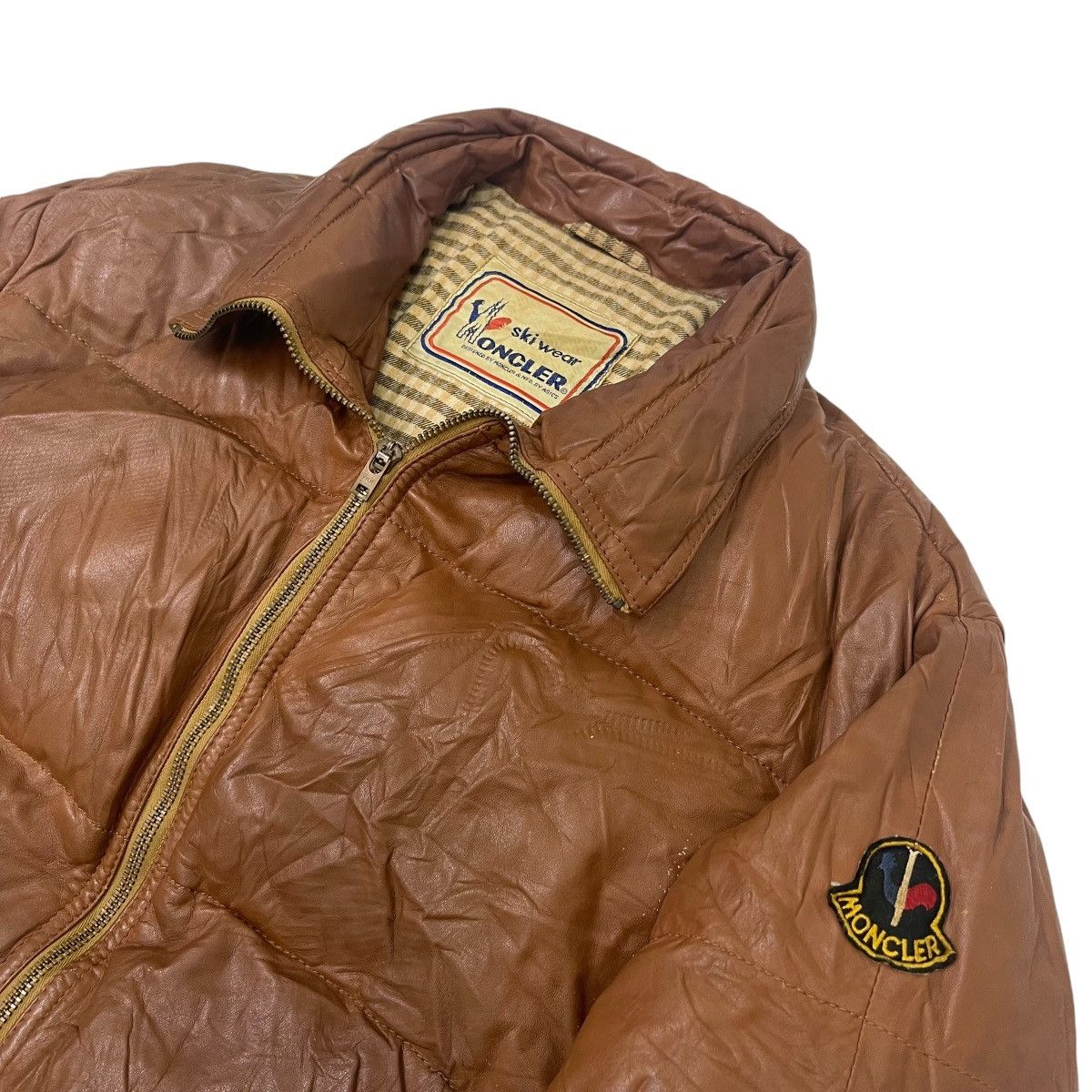 Moncler ⚡️Vintage Moncler Asics Cowhide Down Jacket Size US S / EU 44-46 / 1 - 1 Thumbnail
