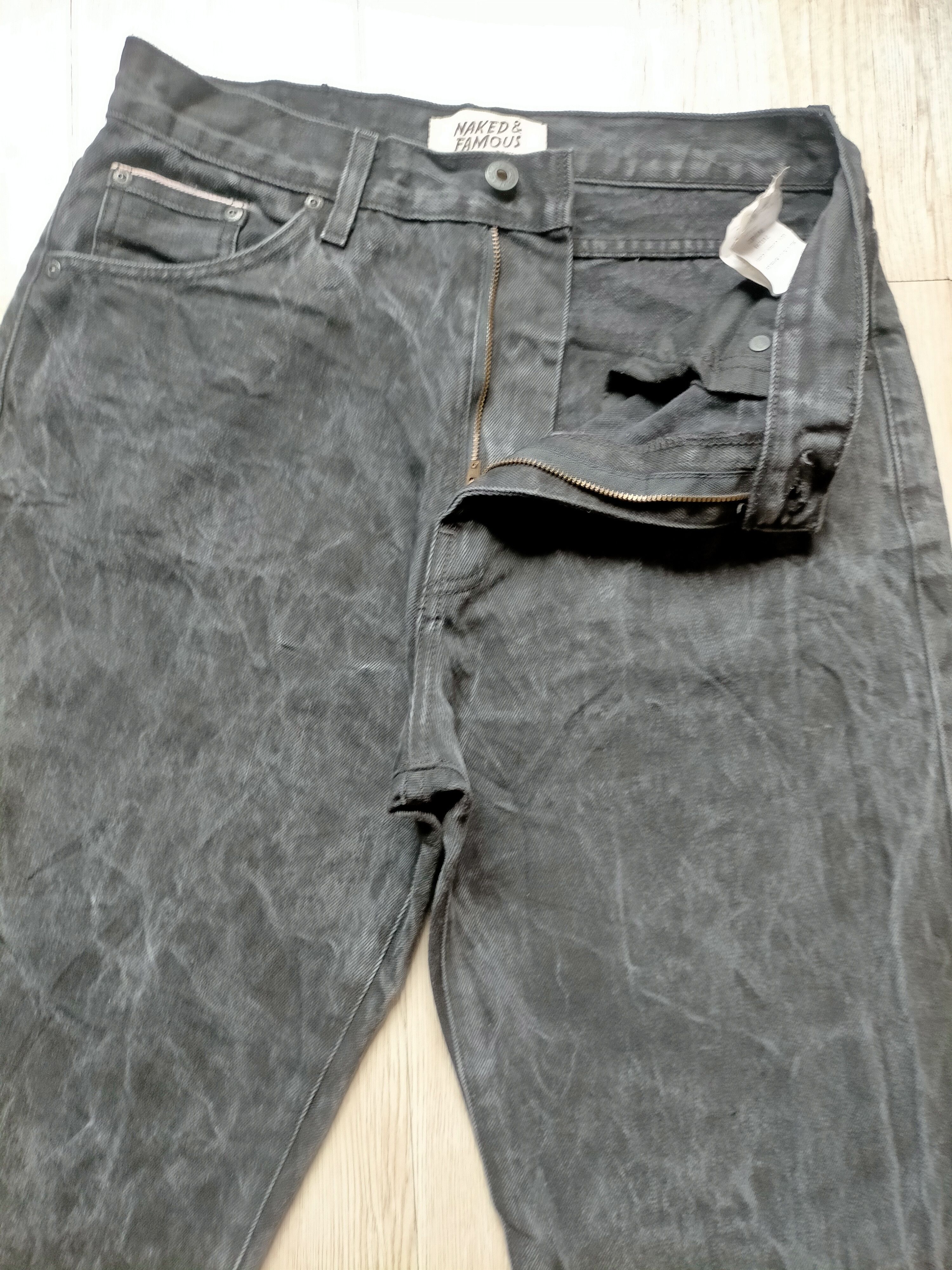 Naked & Famous Naked & Famous Selvedge Black Denim Size US 30 / EU 46 - 6 Thumbnail