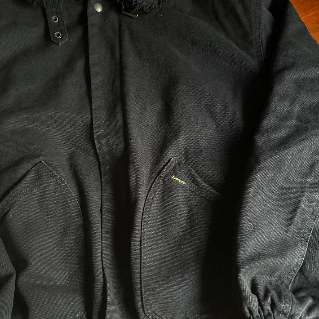 Supreme Supreme Faux Shearling Lined Bomber Jacket Black XL Size US XL / EU 56 / 4 - 5 Thumbnail