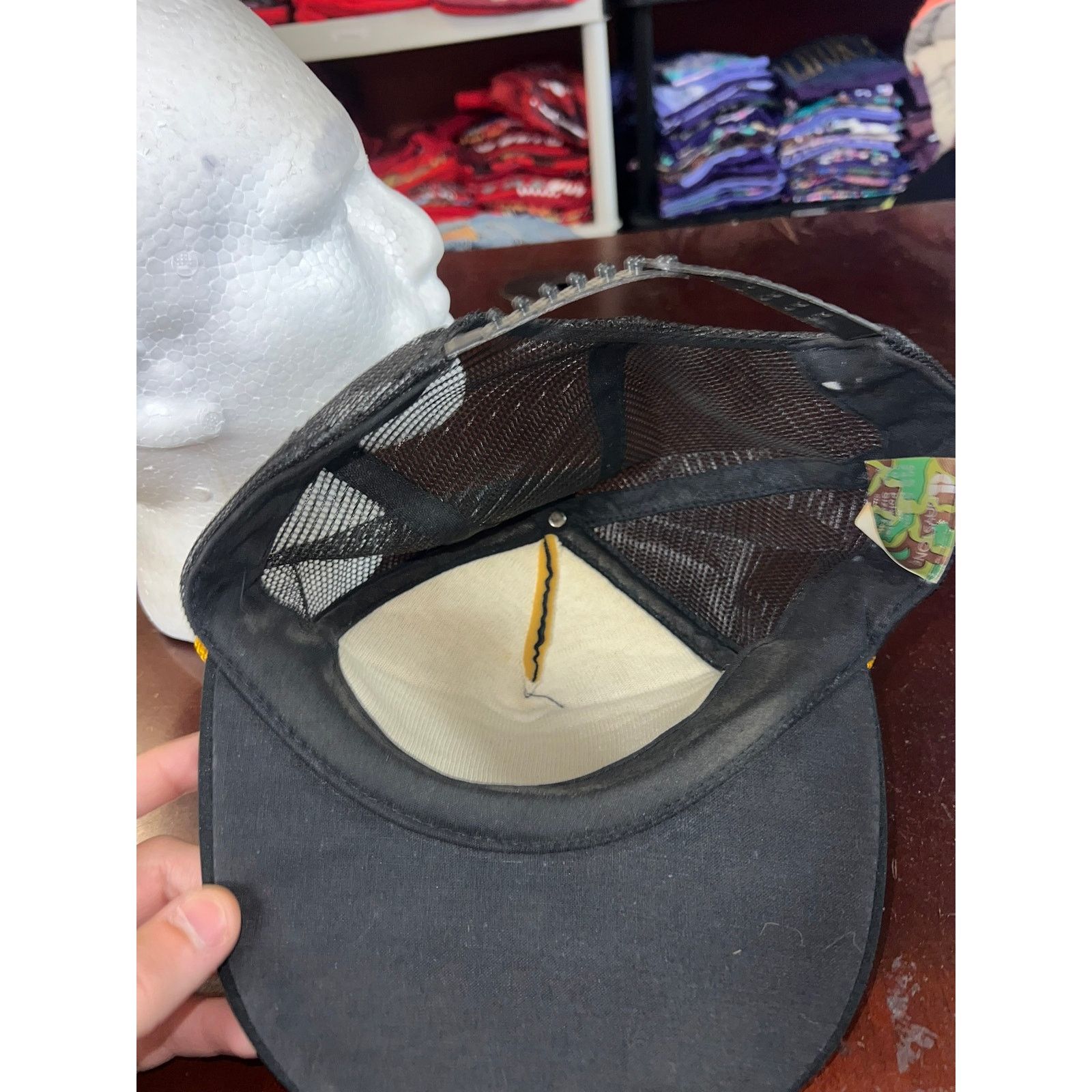 Vintage Vintage Black Trucker Hat Scrambled Eggs EJ Tines HQ VTG OS Size ONE SIZE - 7 Thumbnail