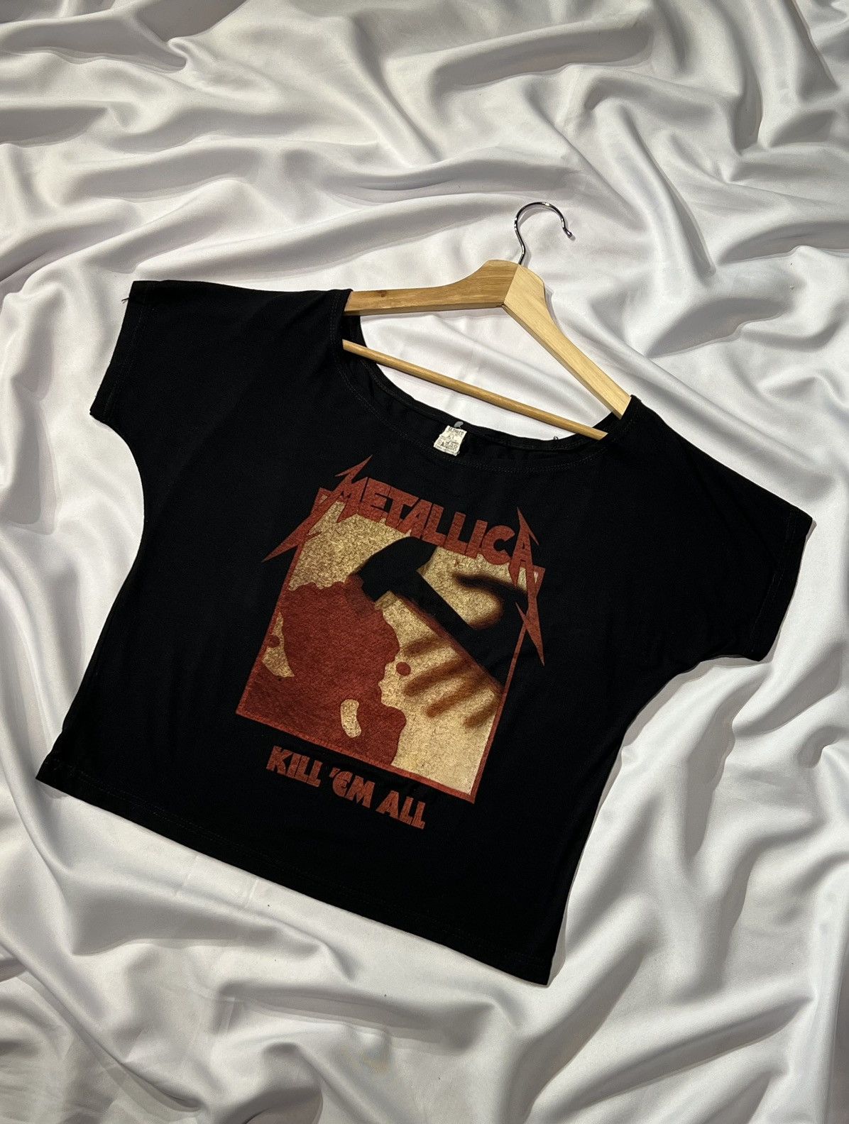 Band Tees × Metallica × Vintage Vintage Metallica Kill’Em All T-Shirt Crop Size M / US 6-8 / IT 42-44 - 2 Thumbnail