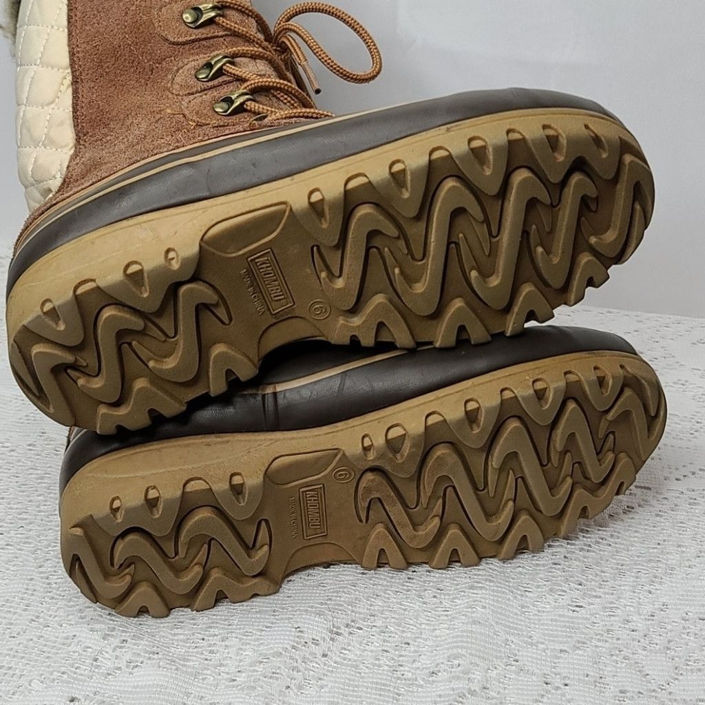 The Unbranded Brand Khombu Nordic faux fur lace up winter snow cold boots sz 6 Size US 6 / IT 36 - 8 Thumbnail
