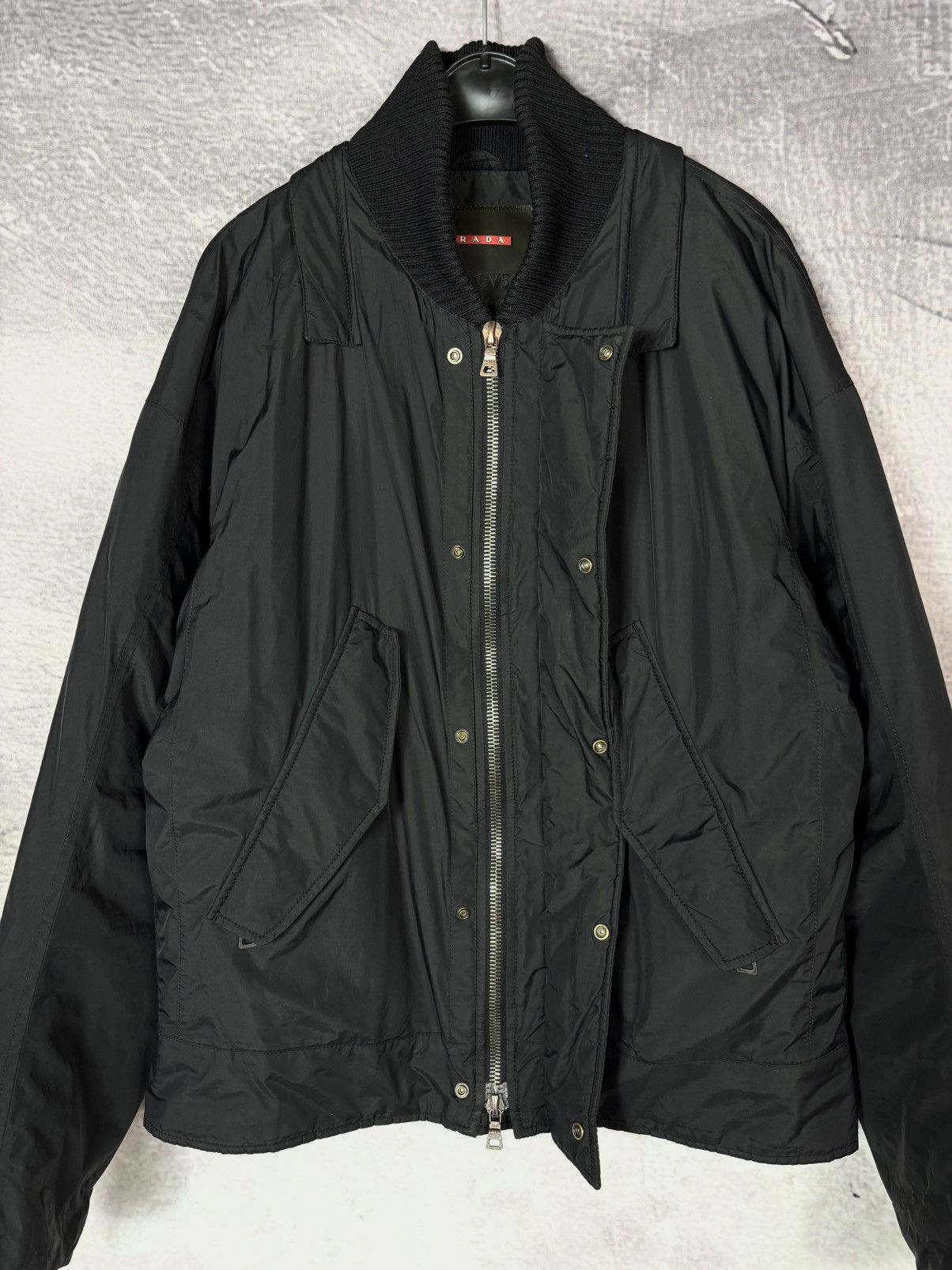 Prada Prada Sport Archive Gore Tex Nylon Bomber Jacket Linea Rossa Size US M / EU 48-50 / 2 - 6 Thumbnail