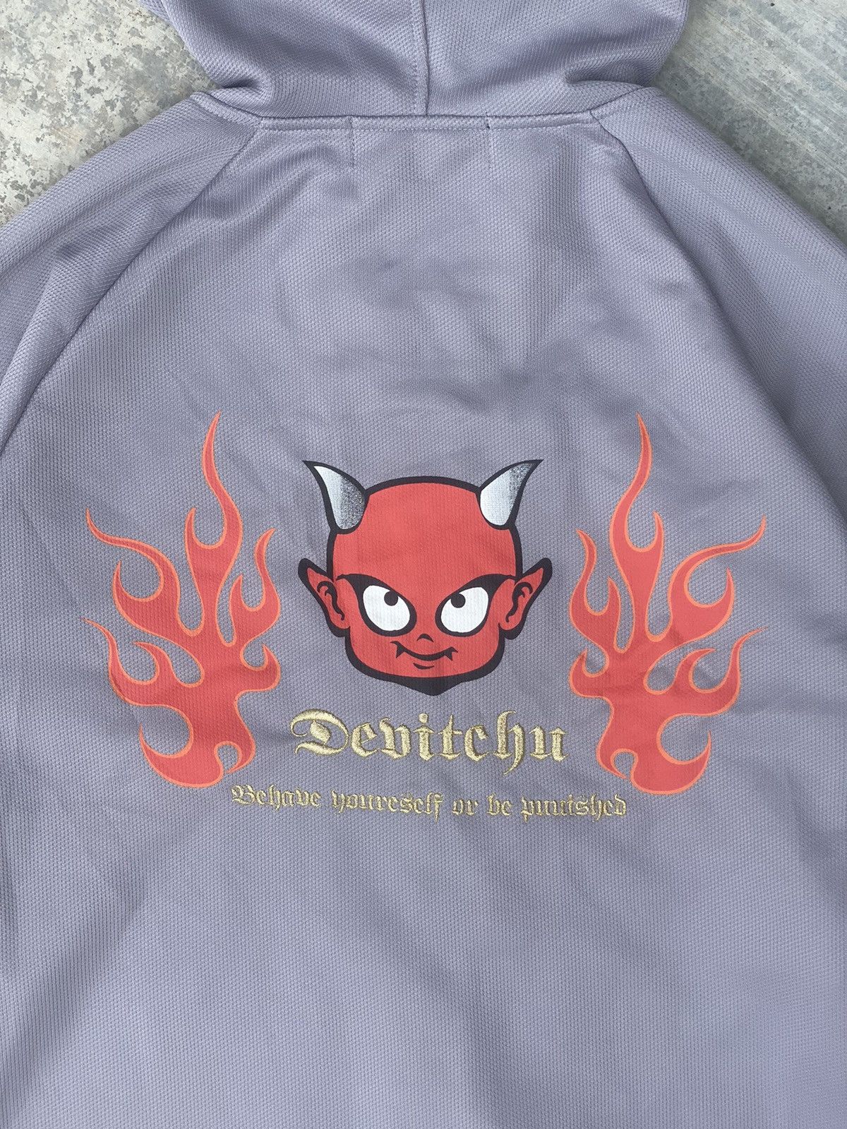Japanese Brand Vintage Devitchu Spellout Hoodies Jacket Size L / US 10 / IT 46 - 7 Thumbnail