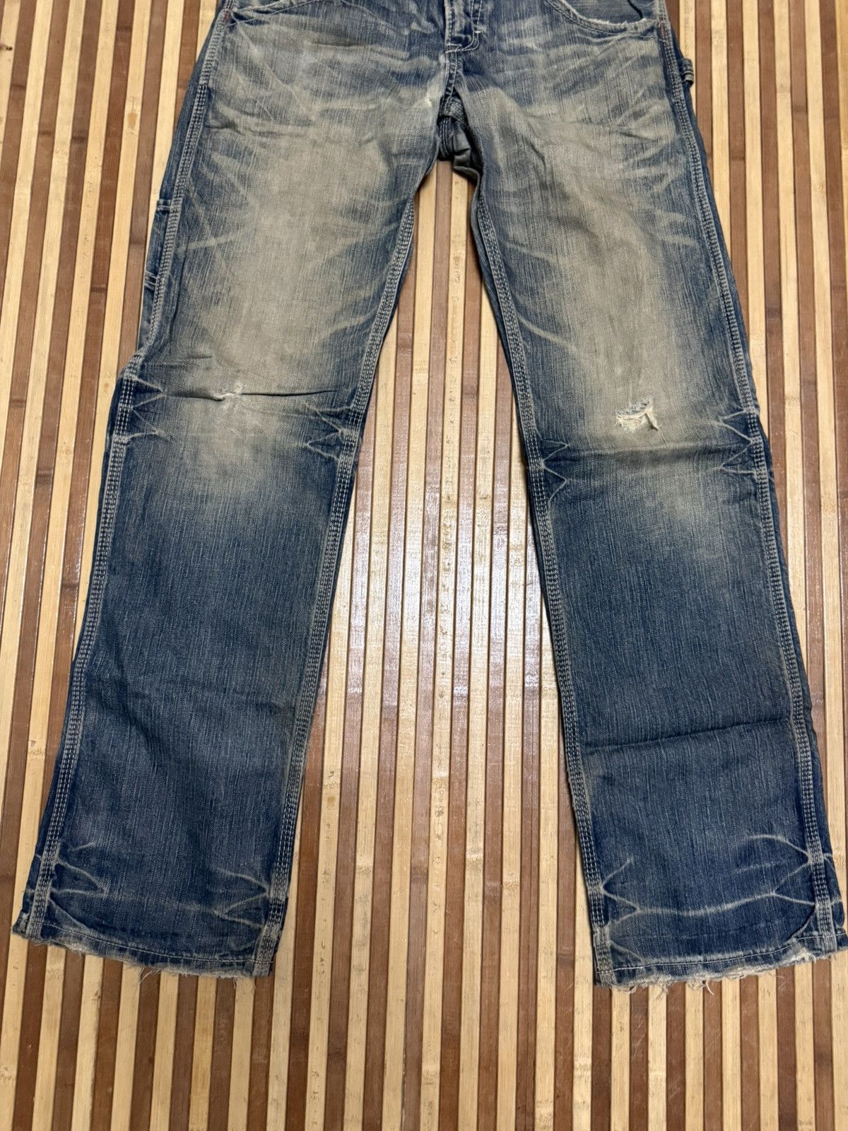Japanese Brand 🔥VINTAGE EDWIN BLUE TRIP Denim Pants / Streetwear / W31x32.5 Size US 31 - 4 Thumbnail
