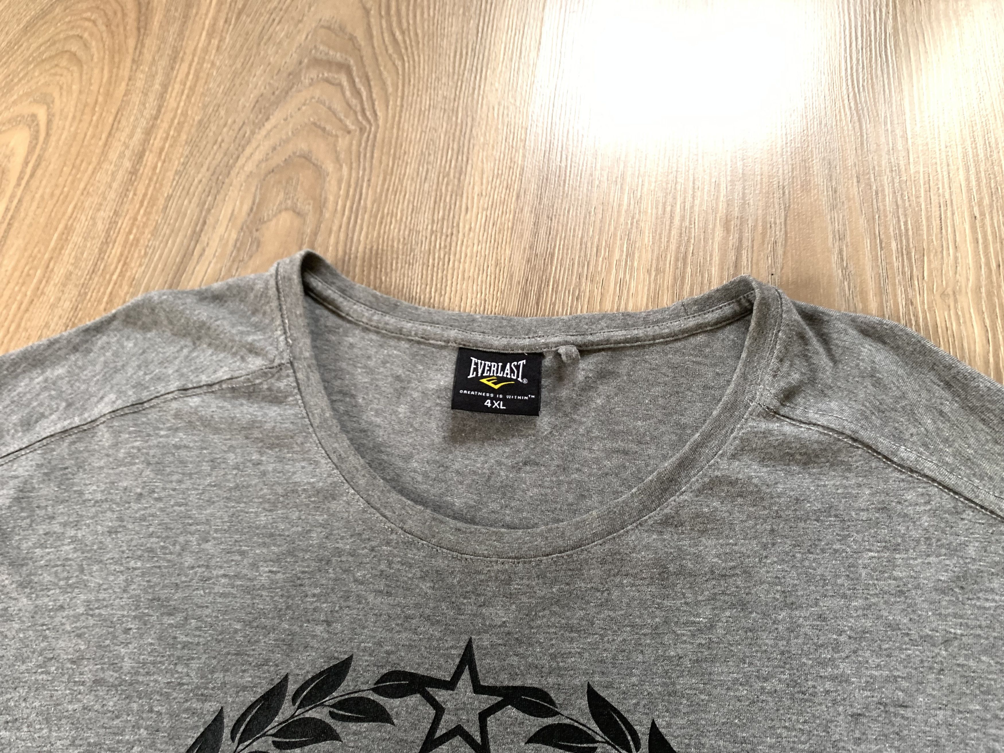 Everlast Everlast Grey Printed T Shirt Size US XXL / EU 58 / 5 - 5 Thumbnail
