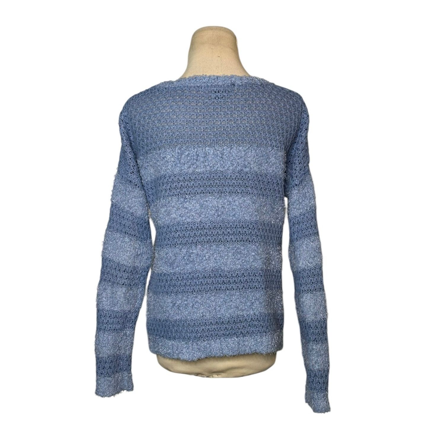 Almost Famous Almost Famous blue stripes long sleeves sweater size Small Size S / US 4 / IT 40 - 2 Thumbnail