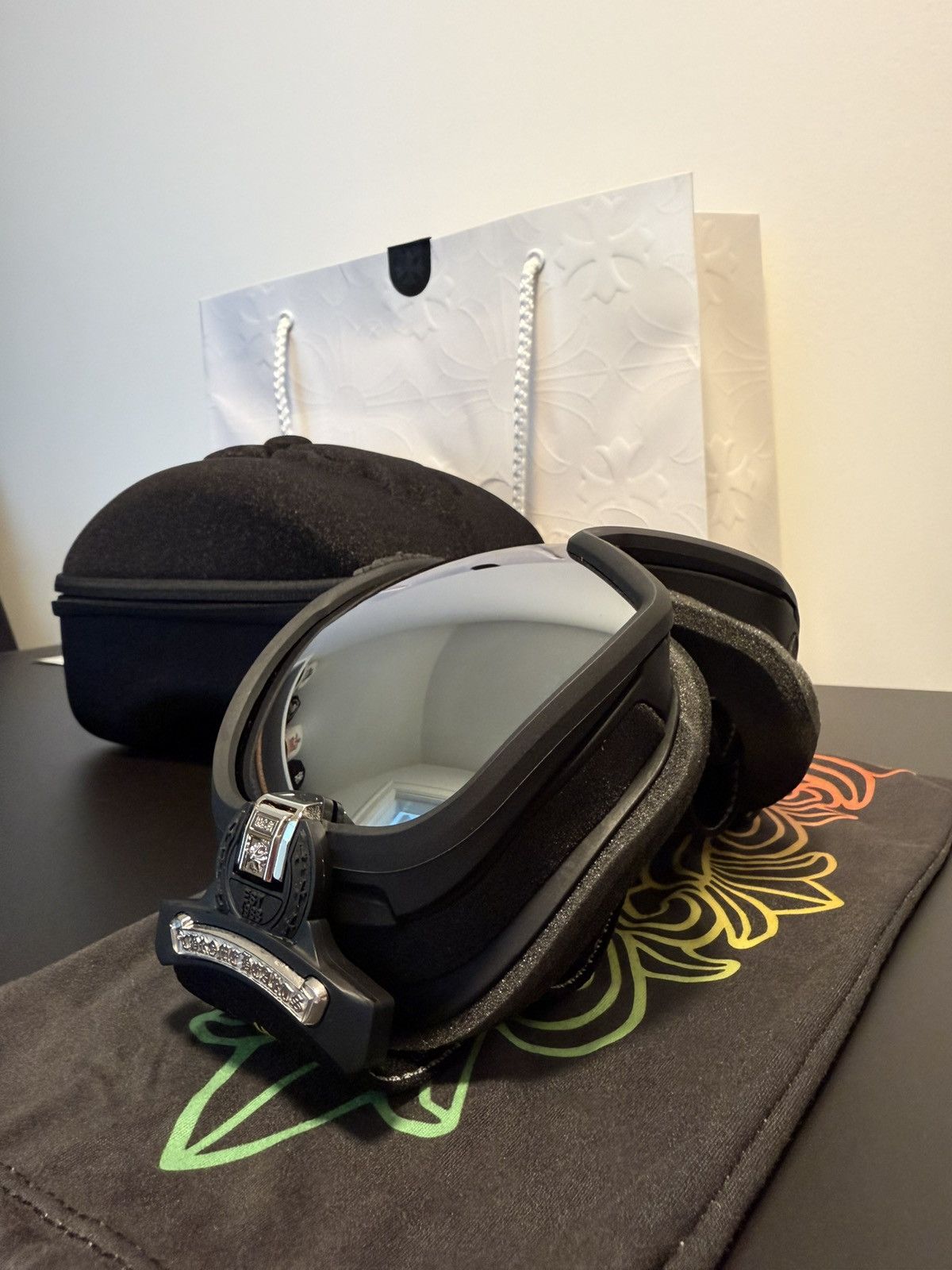 Chrome Hearts Chrome Hearts Silver Morning Ski Goggles Size ONE SIZE - 4 Thumbnail