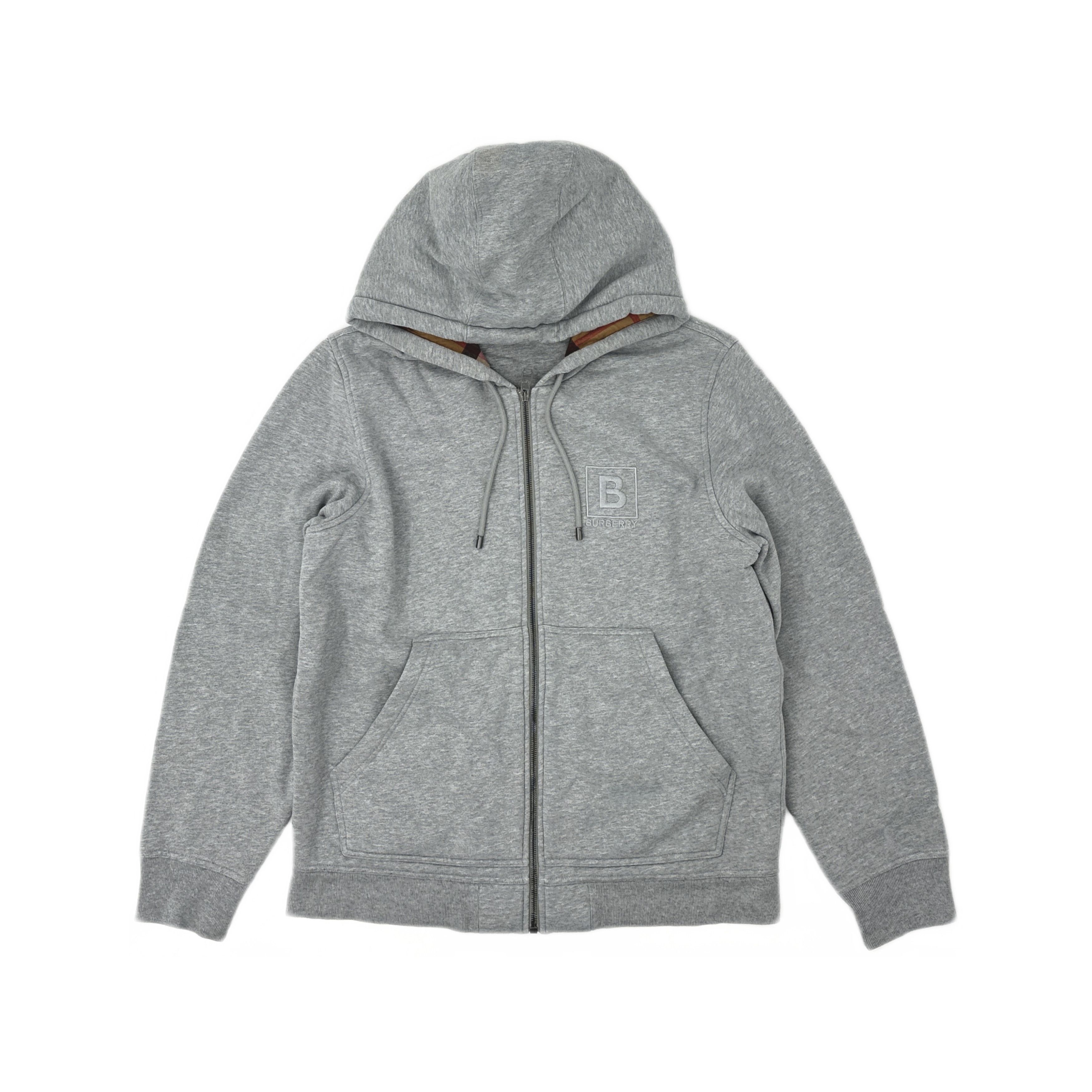 Burberry BURBERRY LONDON Nova Check Classic Logo Zip Up Hoodie
