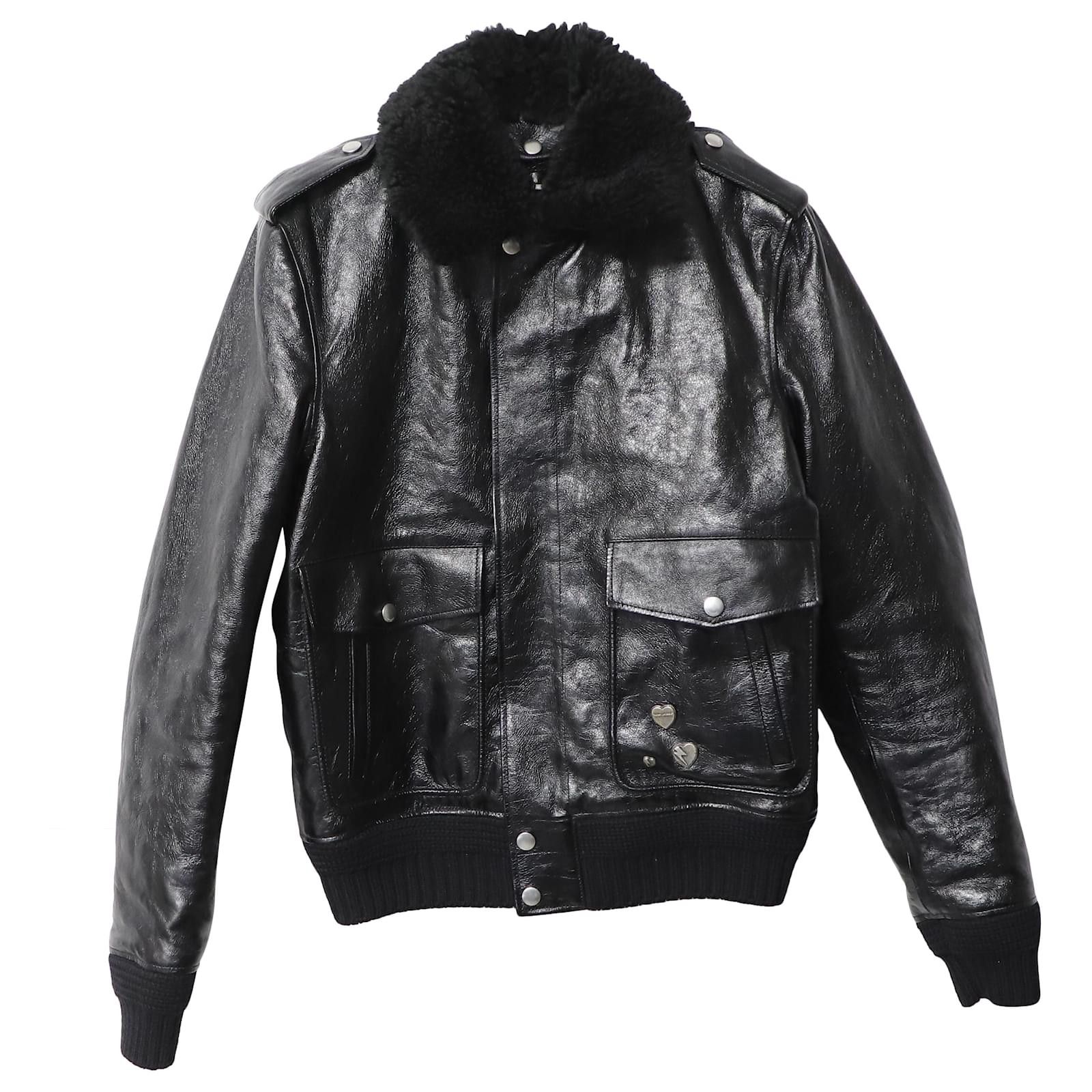 Saint Laurent Paris o1bcso1str0924 Bomber jacket in Black Size US M / EU 48-50 / 2 - 1 Thumbnail