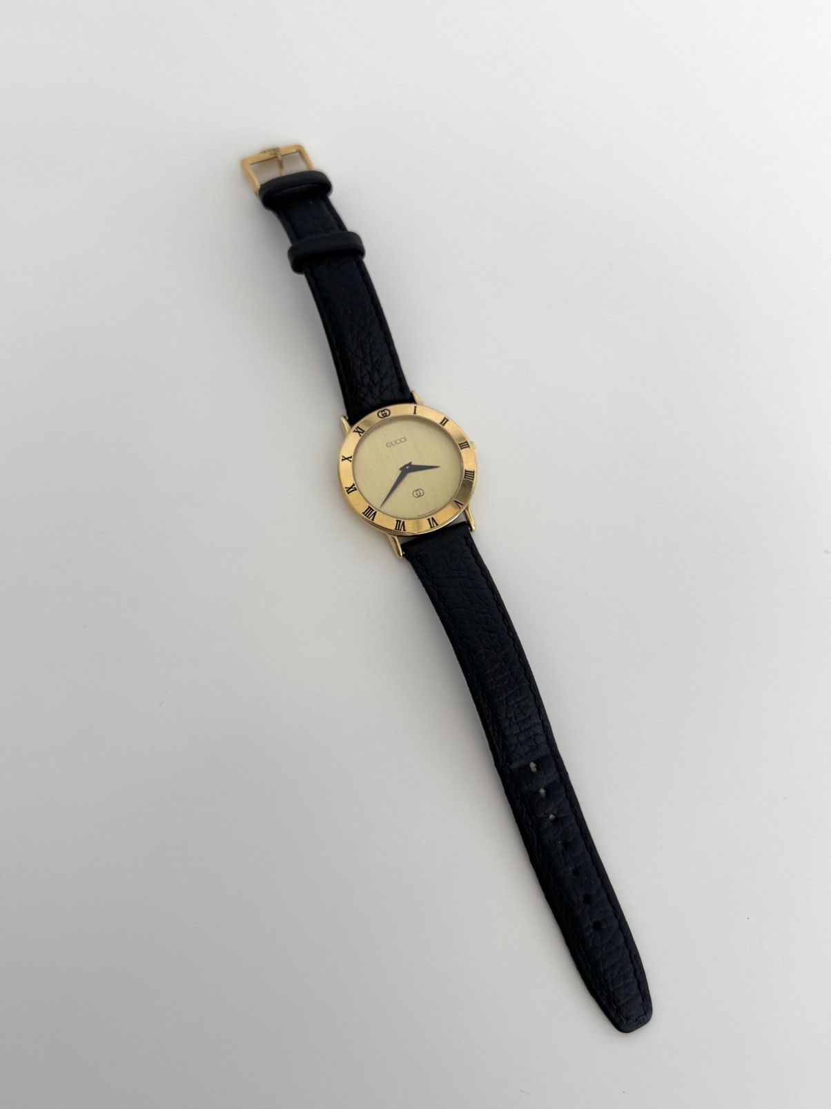 Gucci ★0% TAX★ GUCCI 18K GOLD PLATED ART DECO 3000M WATCH 90S Size ONE SIZE - 7 Thumbnail