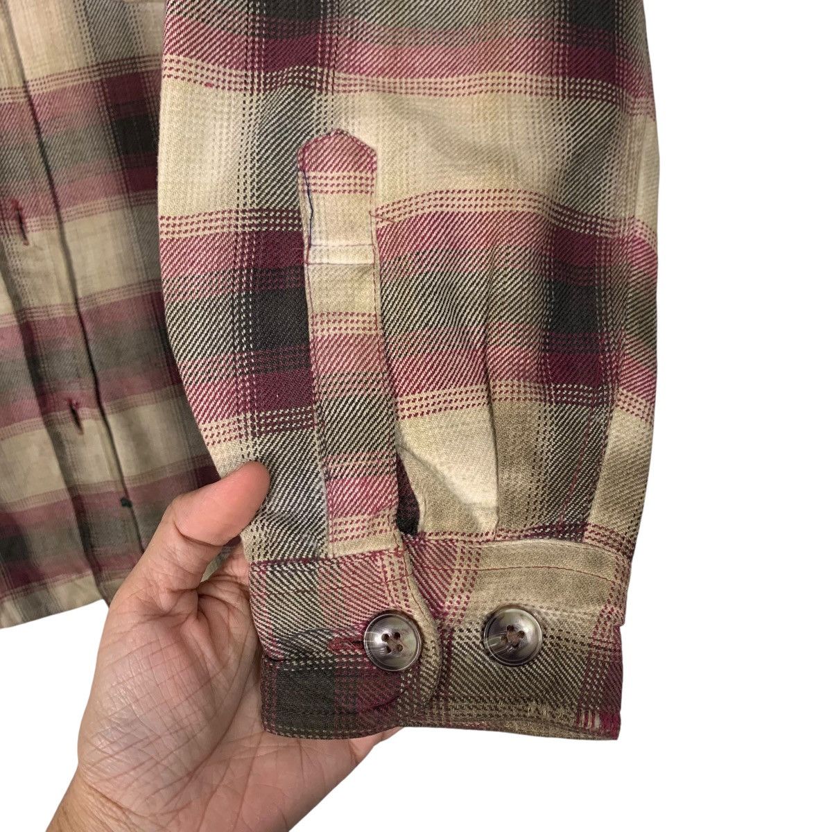 Flannel TRAY-UP Shadow Plaid Work Flannel Jacket #2149-C95 Size US L / EU 52-54 / 3 - 13 Thumbnail