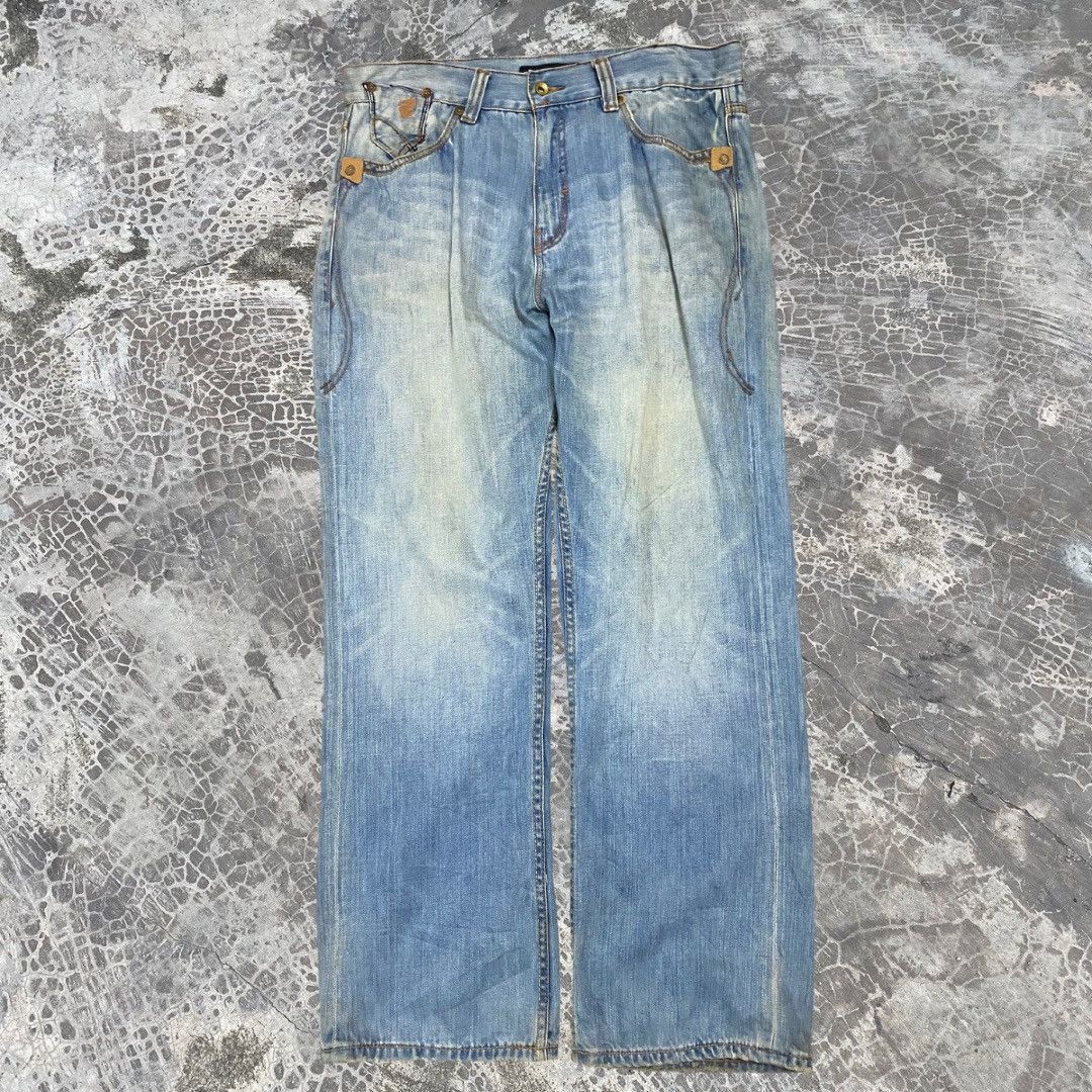 JNCO 2000s Studded Rocawear JNCO Jeans Styled y2k Baggy Jeans Size US 36 / EU 52 - 4 Thumbnail