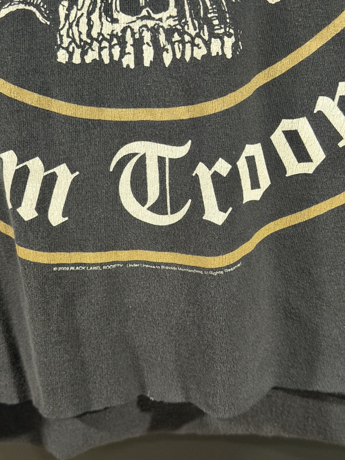 Band Tees 2009 Vintage Black Label Society Cropped Faded Band Tee M Size US M / EU 48-50 / 2 - 3 Thumbnail