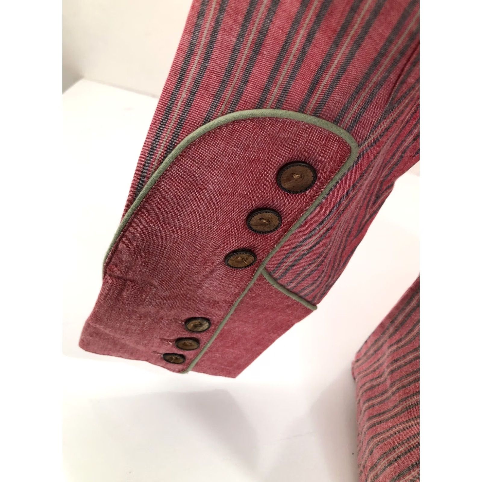 Scully Scully Western Shirt M Striped Button-Up Long Sleeve Vintage CORRIGAN NEW w TAG Mens Pink / Green / Blue Size US M / EU 48-50 / 2 - 6 Thumbnail
