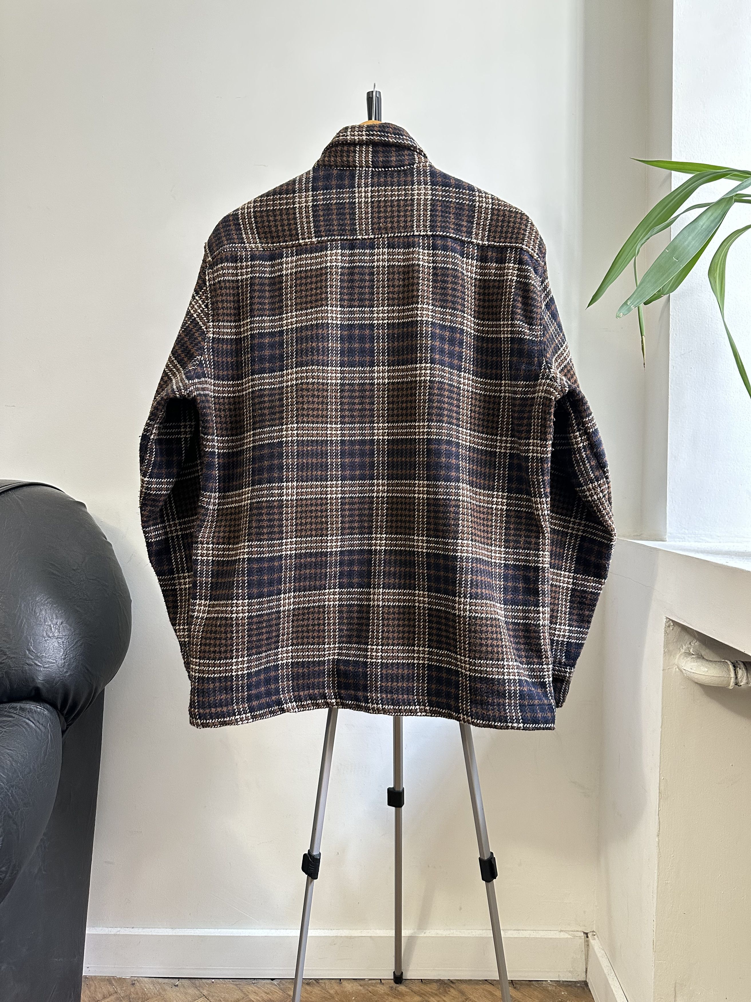 Folk Folk Brown Checkered Heavy Over Coat Men's Size US M / EU 48-50 / 2 - 4 Thumbnail