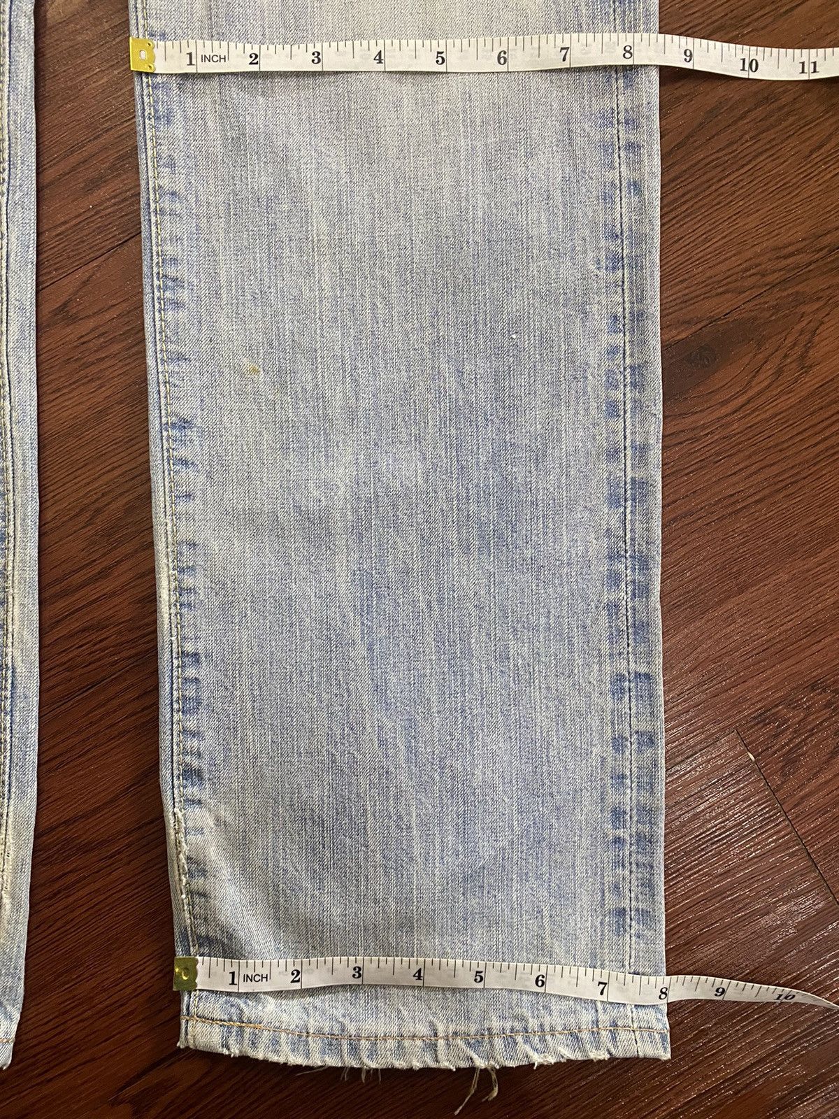 Edwin Vintage Edwin505 BXX Faded Wash Orange Tab Loose Jeans Size US 32 / EU 48 - 14 Thumbnail