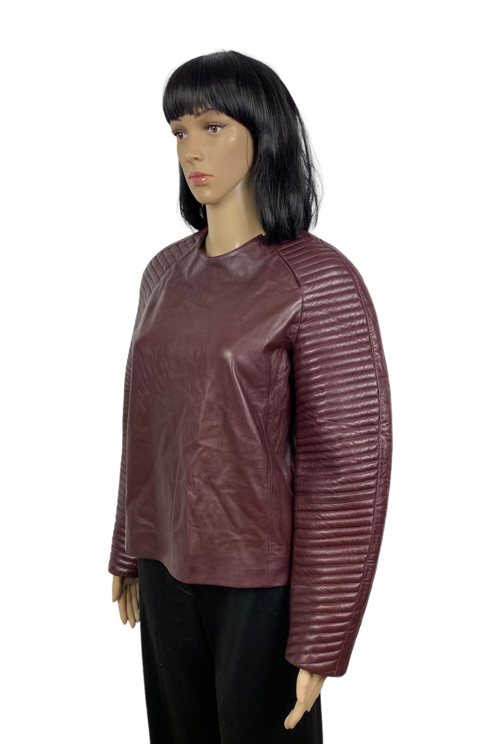Designer HAKAAN genuine leather structure womens jacket size 34 Size XS / US 0-2 / IT 36-38 - 3 Thumbnail
