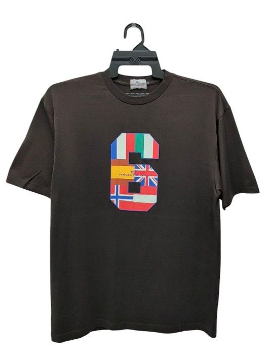 Sergio Tacchini SERGIO TACCHINI 6 LOGO FLAG TSHIRT Size US L / EU 52-54 / 3 - 1 Thumbnail