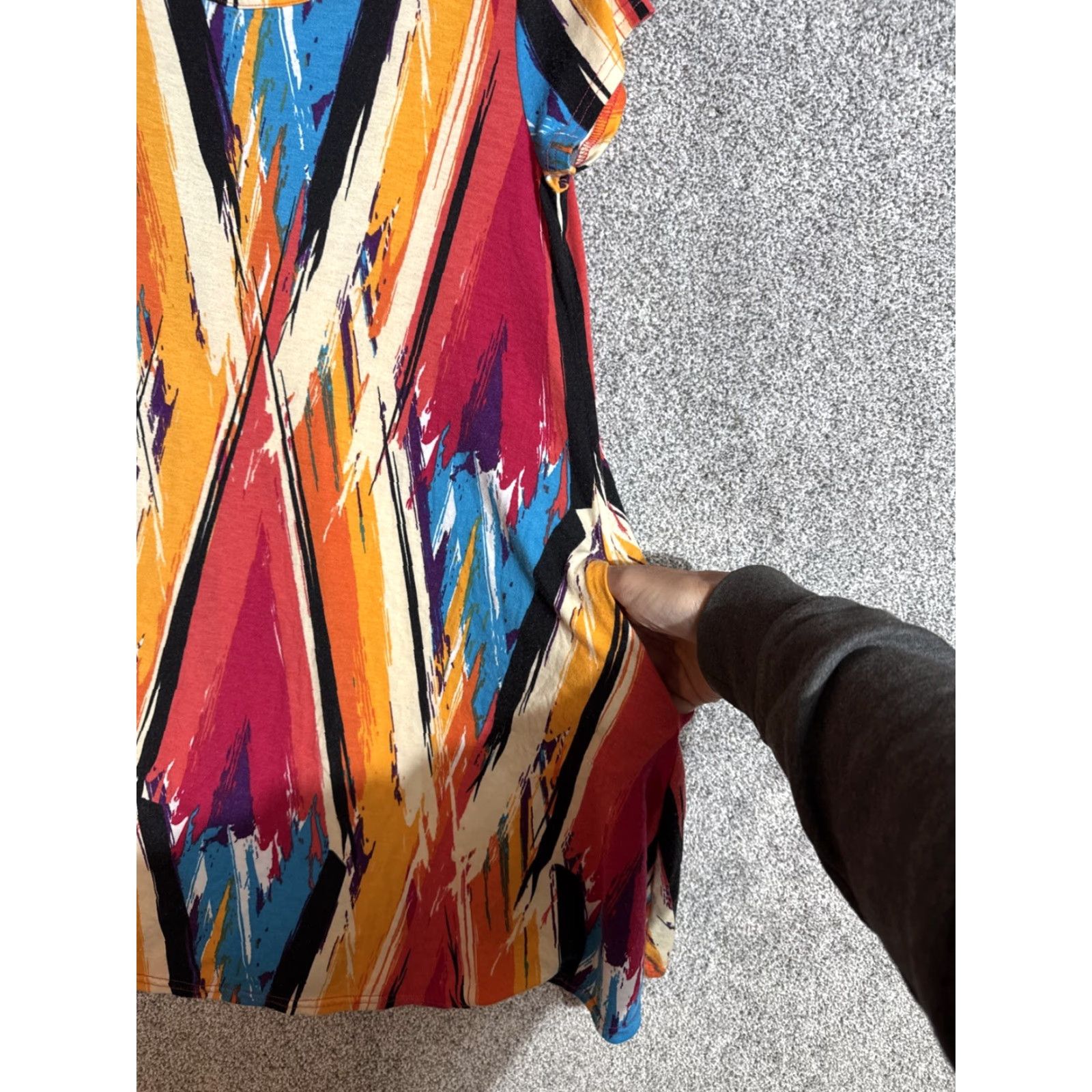 Vintage Dress Boho Southwestern Aztec Tribal Size Medium Flowy Stretchy Hippie Festival Size M / US 6-8 / IT 42-44 - 7 Thumbnail