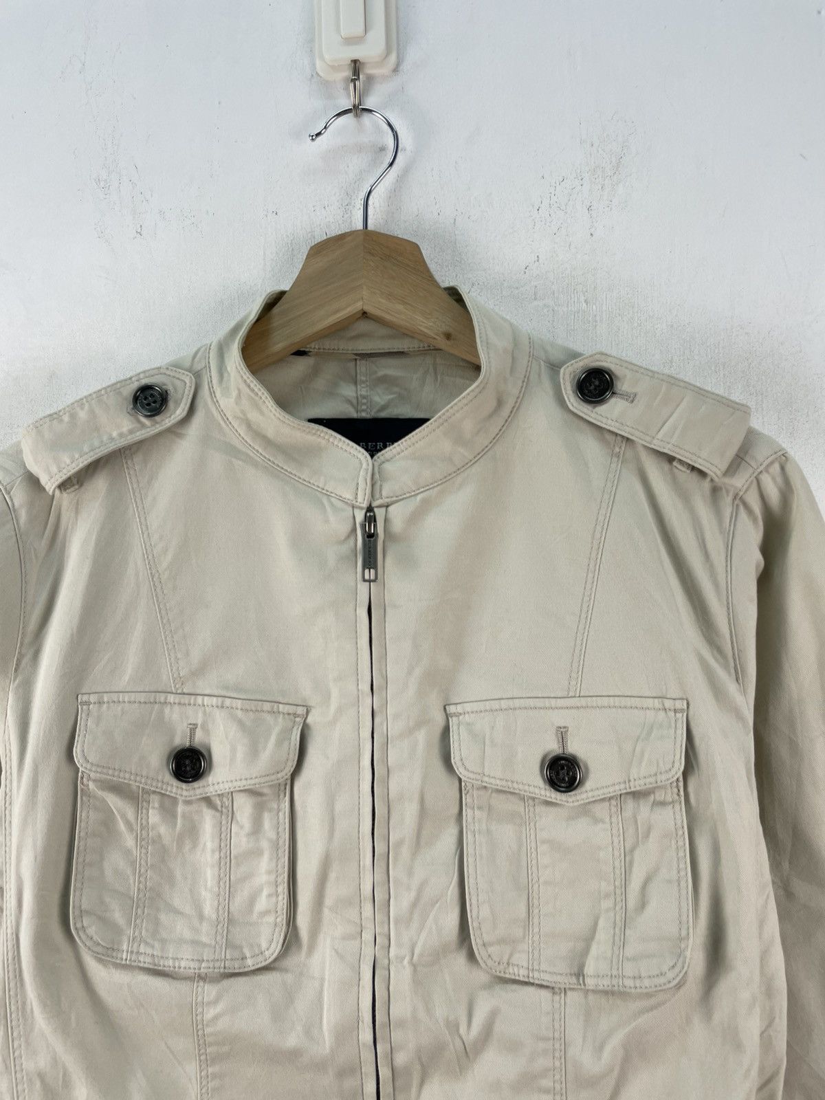 Burberry Vintage Burberry Boxy Jacket Women Beige size 46 Size L / US 10 / IT 46 - 2 Thumbnail